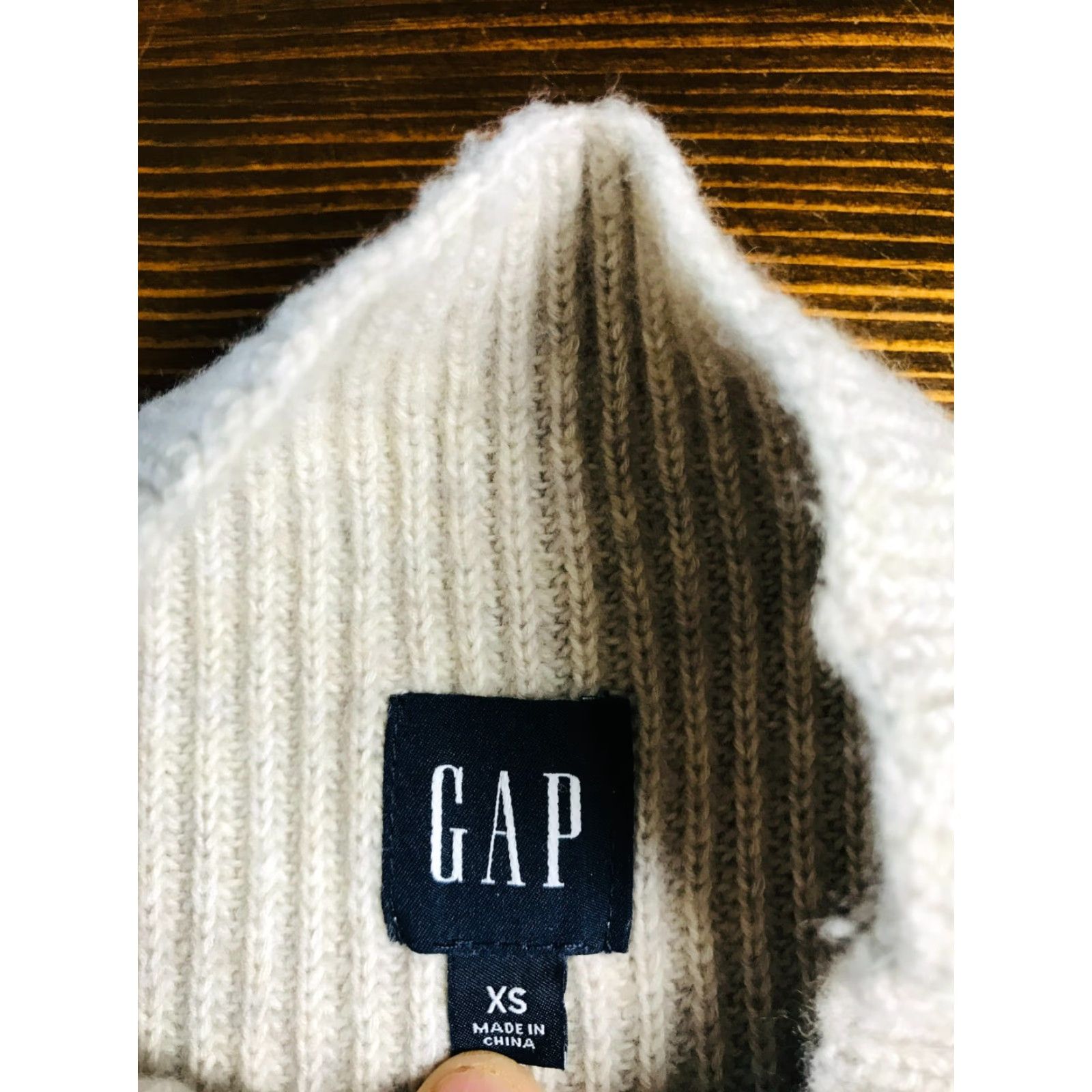 Gap Gap Sweater Women XS Tan Mock Neck Pullover Oversized Knit Solid Size XS / US 0-2 / IT 36-38 - 6 Thumbnail