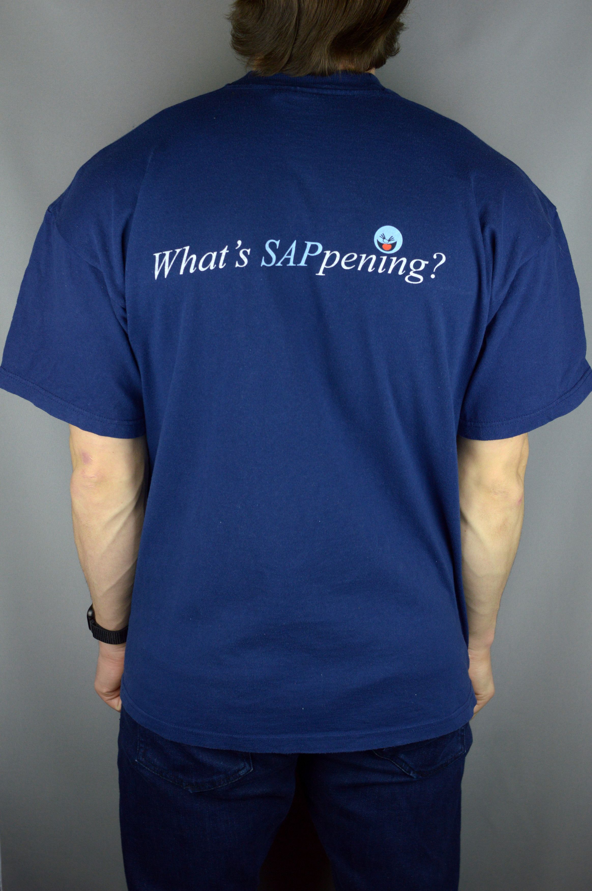 Vintage Vintage IBM Whats SAPpening? 90s t shirt Size US XL / EU 56 / 4 - 2 Thumbnail