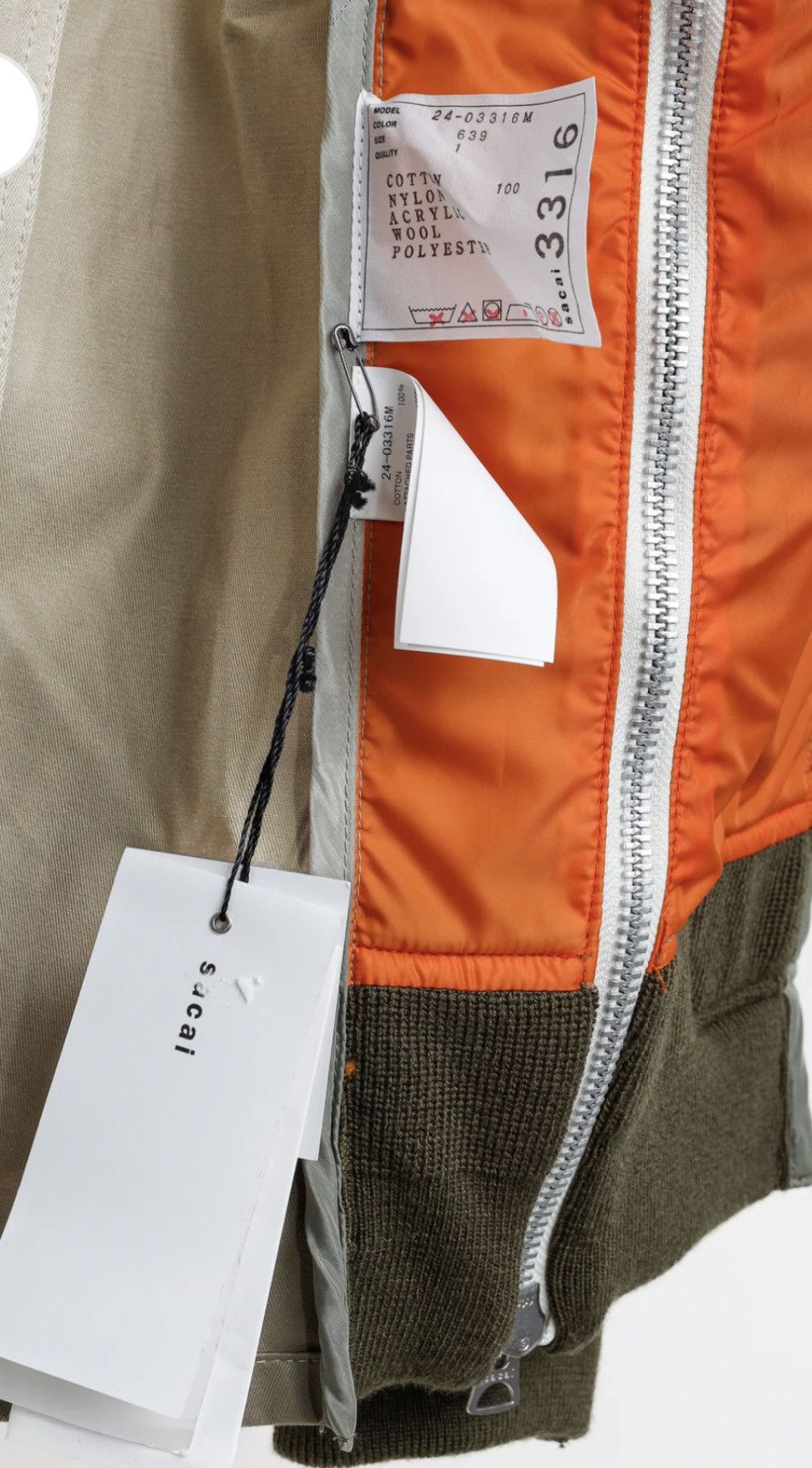 Sacai SACAI Cotton Twill & Nylon Shirt Jacket Blouson Size US S / EU 44-46 / 1 - 14 Thumbnail