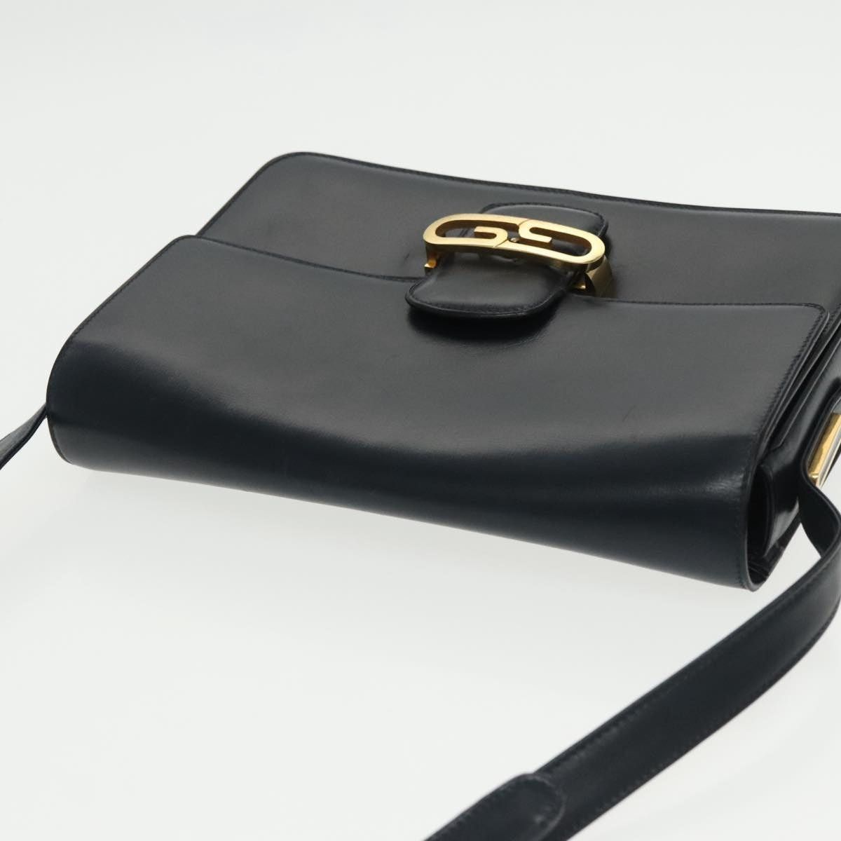 Gucci GUCCI Shoulder Bag Leather Navy Gold Size ONE SIZE - 6 Thumbnail