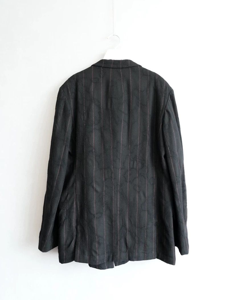 Yohji Yamamoto Yohji Yamamoto11 AW corroded striped double-breasted jacket Size US XXL / EU 58 / 5 - 3 Thumbnail