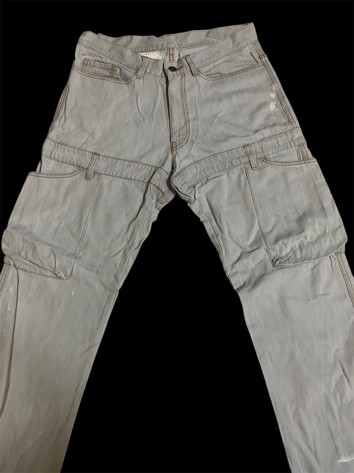 Issey Miyake Vintage Final Home Issey Miyake Multi Pocket Cargo Pants Size US 32 / EU 48 - 2 Thumbnail