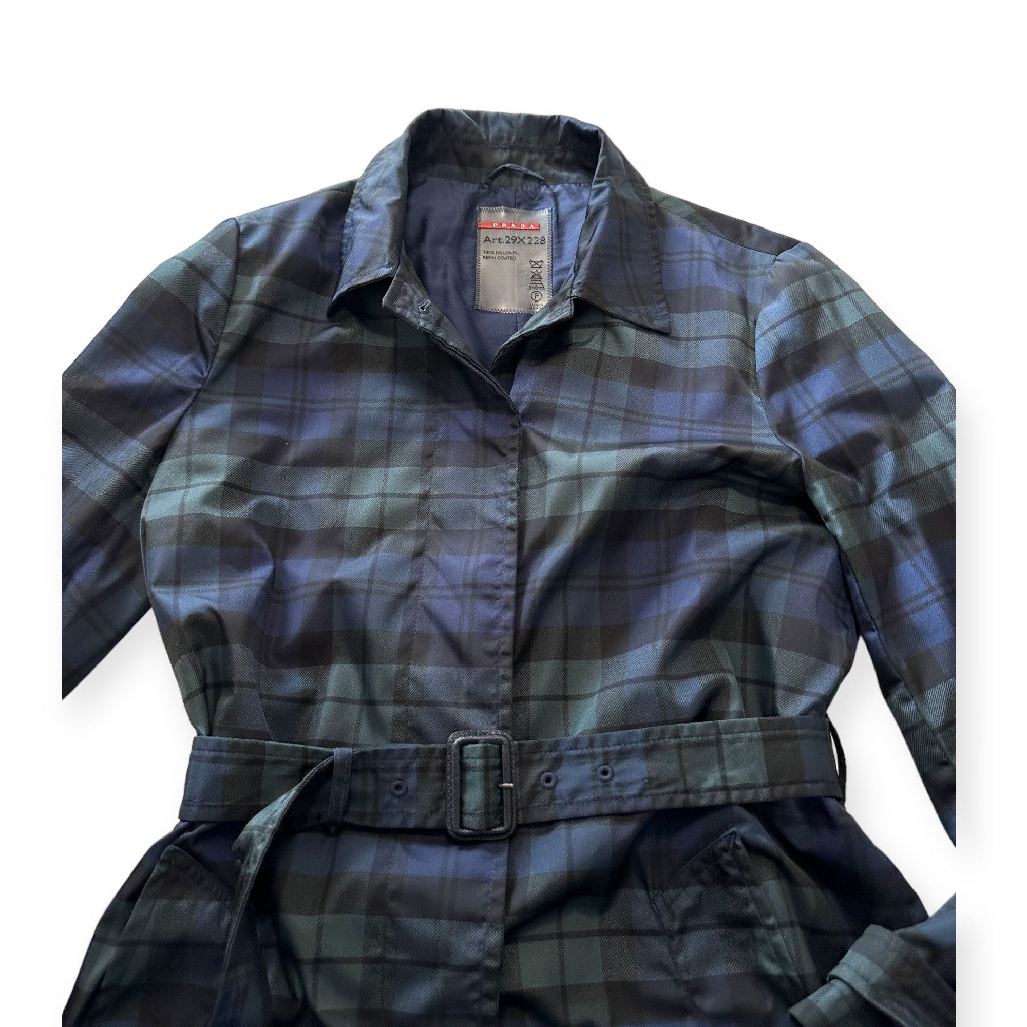 Prada Prada Nylon Single-breasted Trench Coat, Size 46 Italy, Tart Size L / US 10 / IT 46 - 9 Thumbnail