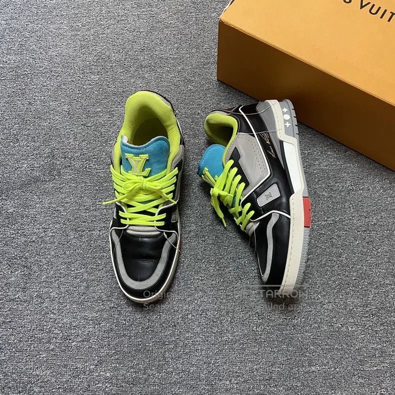Louis Vuitton Louis Vuitton Trainer Show Black CementTrainer show black Size US 10 / EU 43 - 1 Thumbnail
