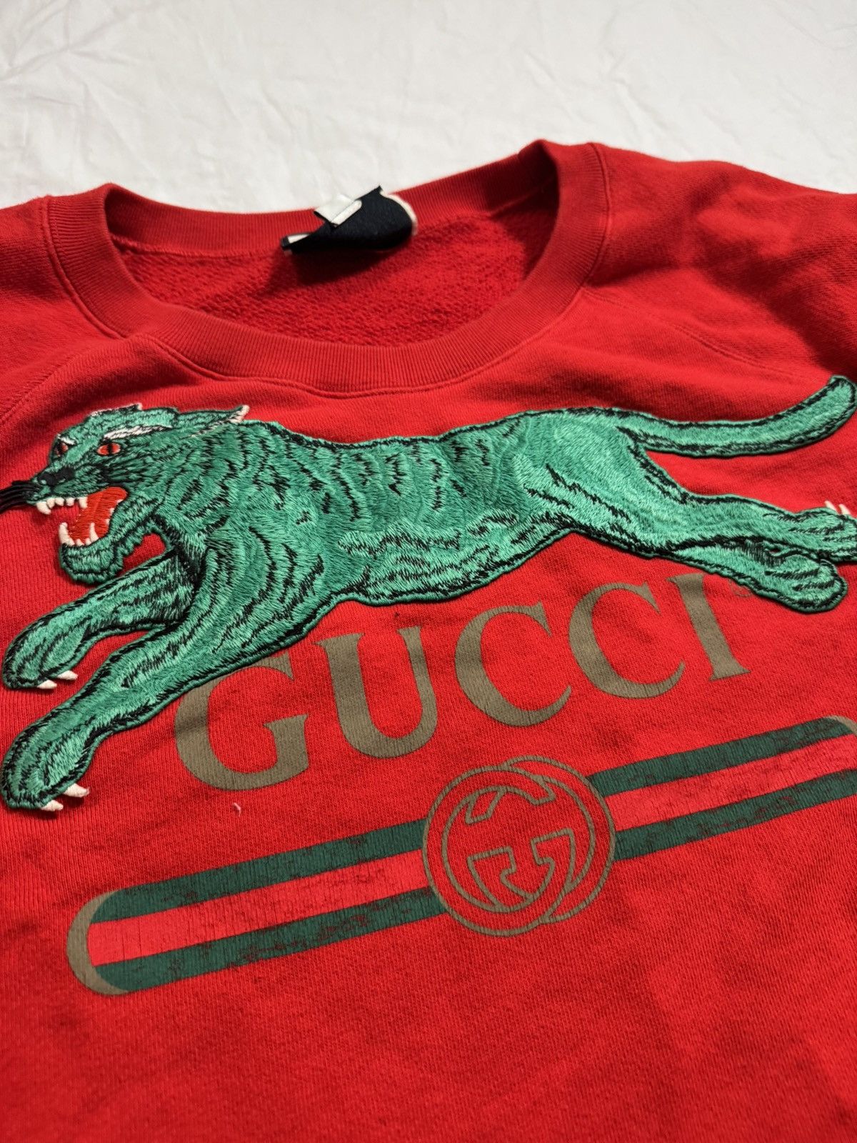 Gucci Gucci Tiger Leopard Crewneck Sweater Size XL Size US XL / EU 56 / 4 - 3 Thumbnail
