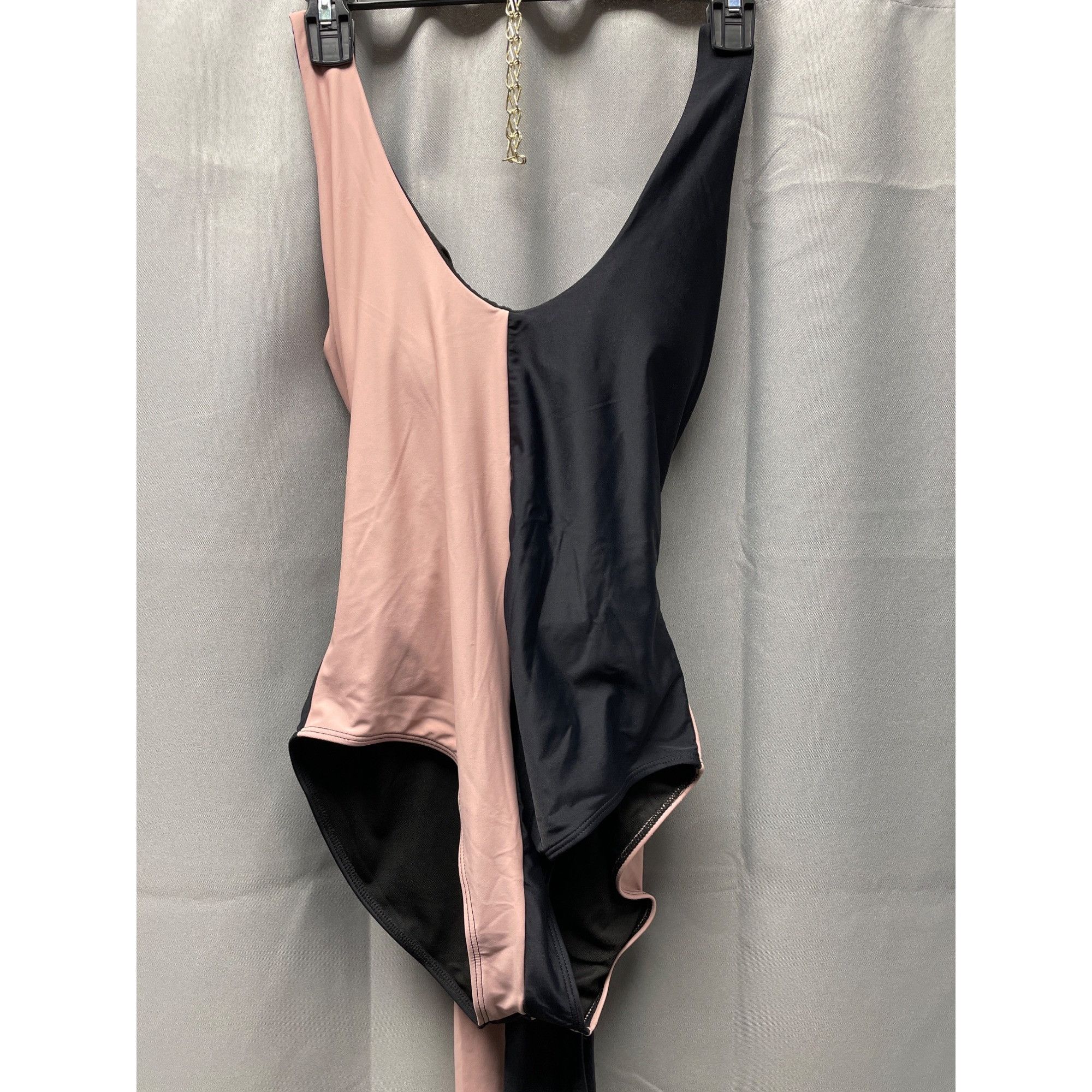 Other Pink Lily Women's Pink & Black Full Coverage Swimsuit Size Size L / US 10 / IT 46 - 1 Thumbnail