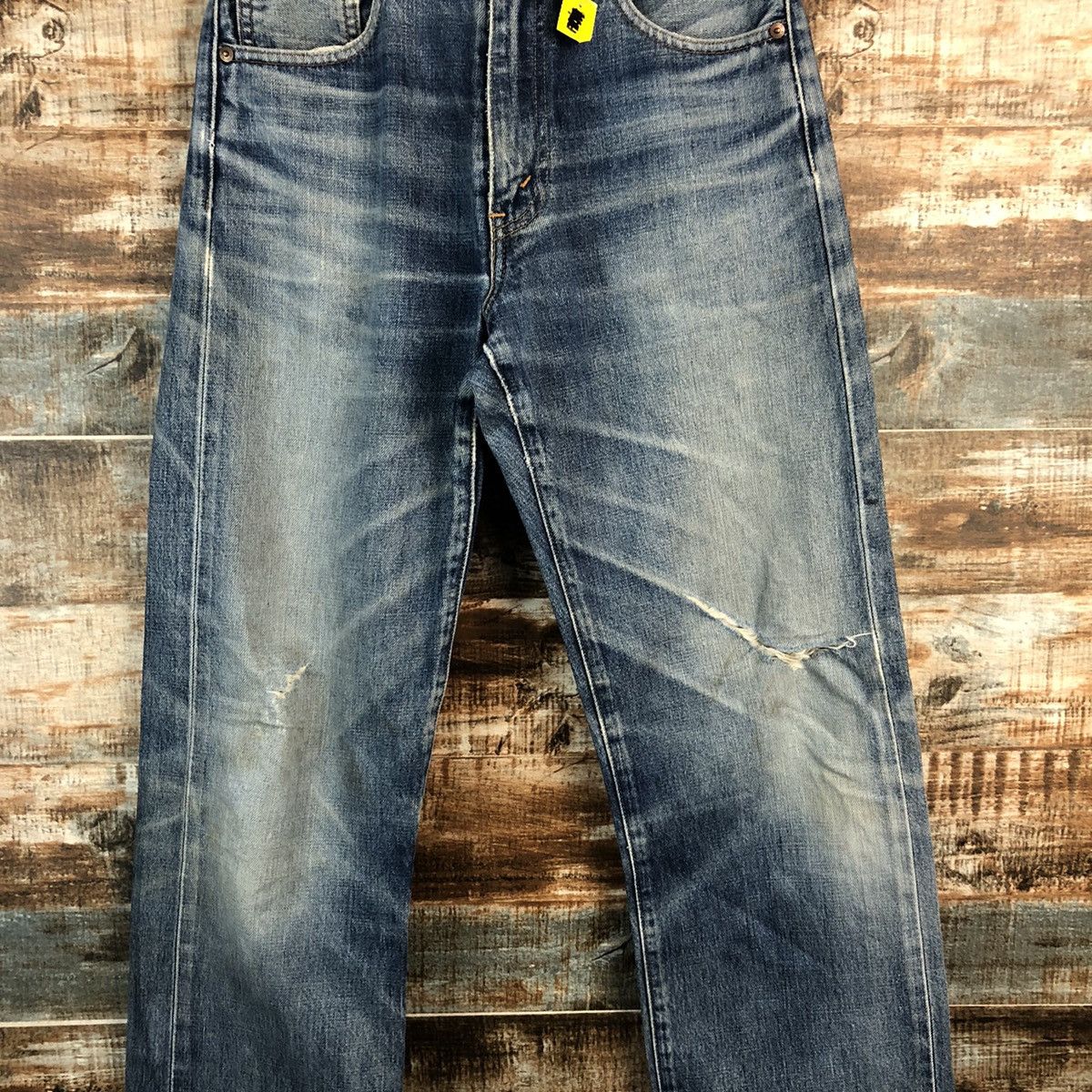 Levi's D Levis 504 Big E selvedge Distressed Denim Pants #A2579 Size US 29 - 5 Thumbnail