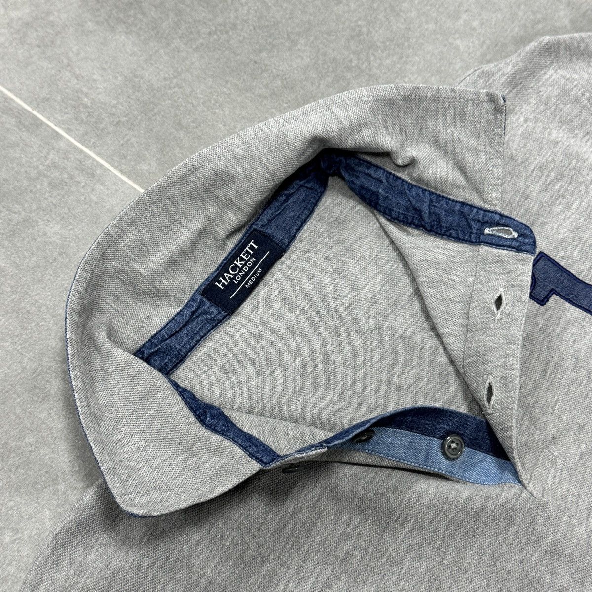 Hackett Hackett London #1 Elbow Patches Long Sleeve Rugby Polo Shirt Size US M / EU 48-50 / 2 - 10 Thumbnail