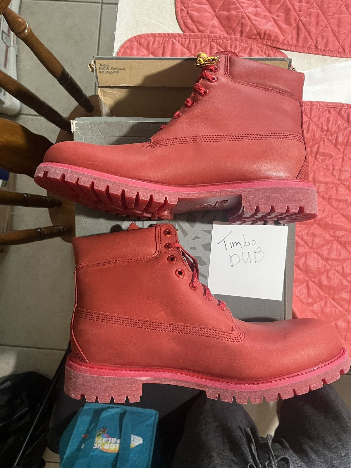 Billionaire Boys Club × Timberland Timberland Beeline x Pharrell Red Leather Boots Size US 13 / EU 46 - 2 Thumbnail