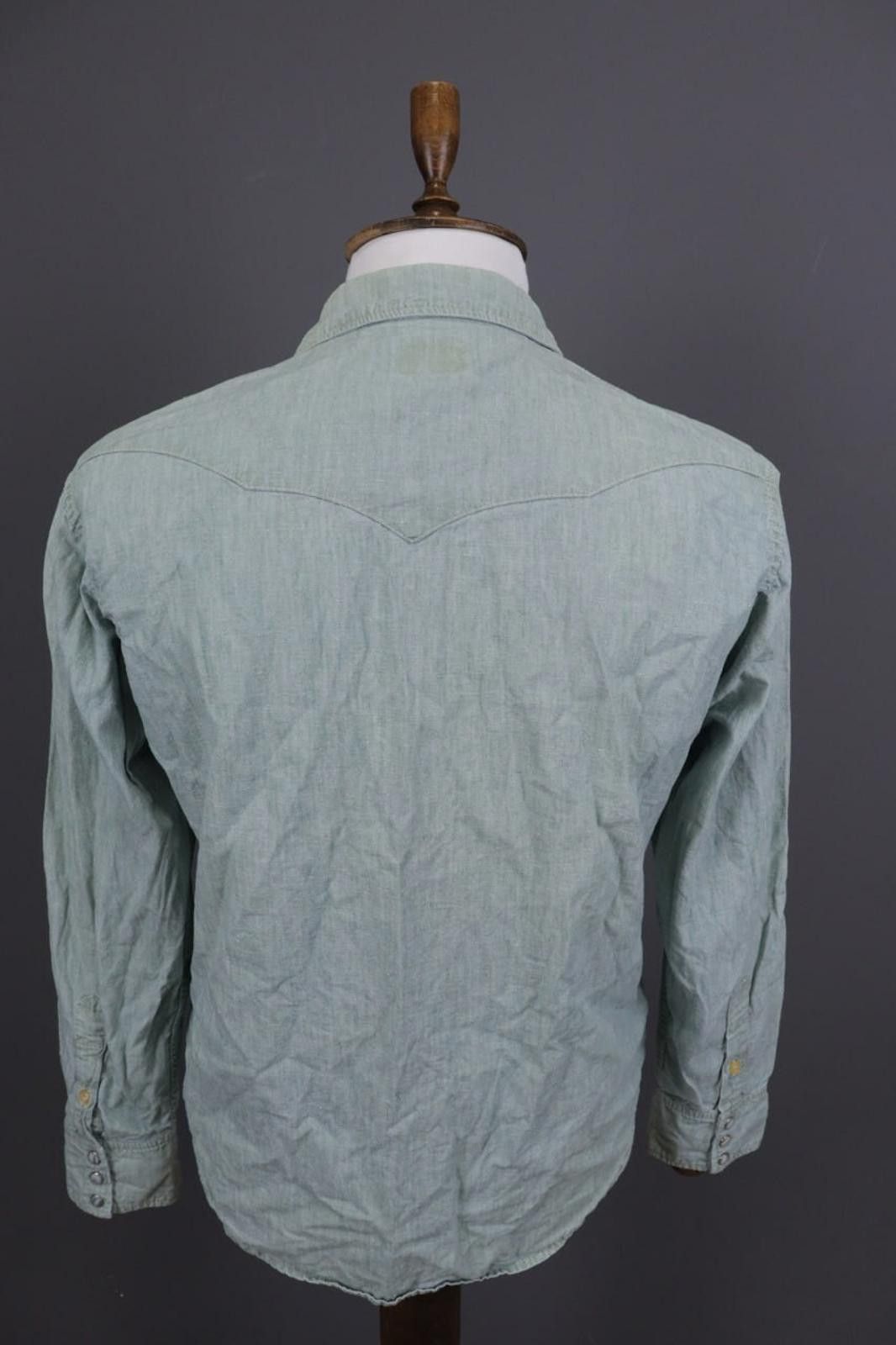 Edwin Edwin Japanese Denim Pockets Snap Overshirt Shirt Size M Size US M / EU 48-50 / 2 - 11 Thumbnail
