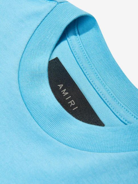 Amiri oc11z0225 KIDS Staggered Scribble T-Shirt in Sky Blue Size US XXS / EU 40 - 4 Thumbnail
