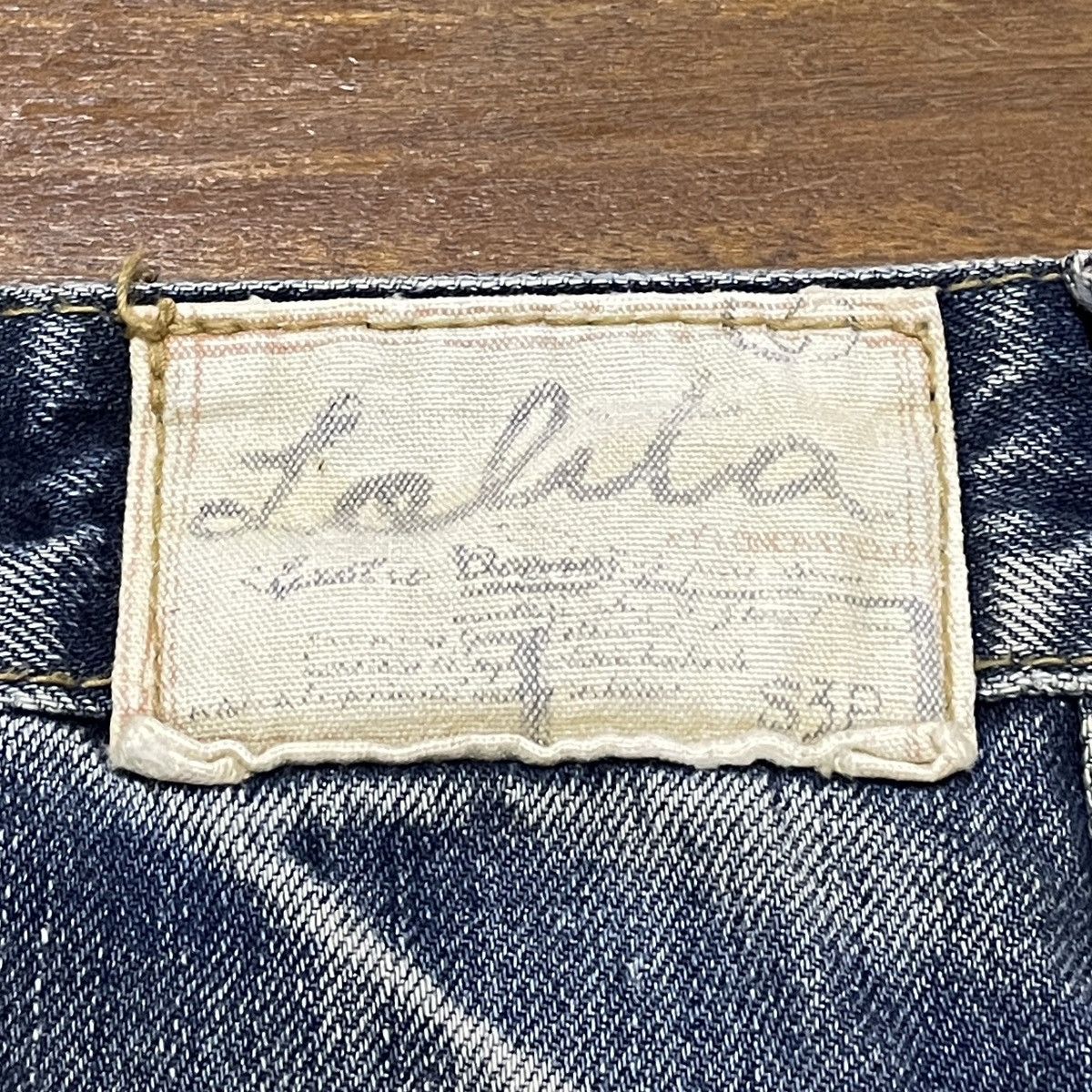 Le Grande Bleu (L.G.B.) Very Rare Vintage Japanese Brand Lolita Jeans 1990s Size US 30 / EU 46 - 9 Thumbnail