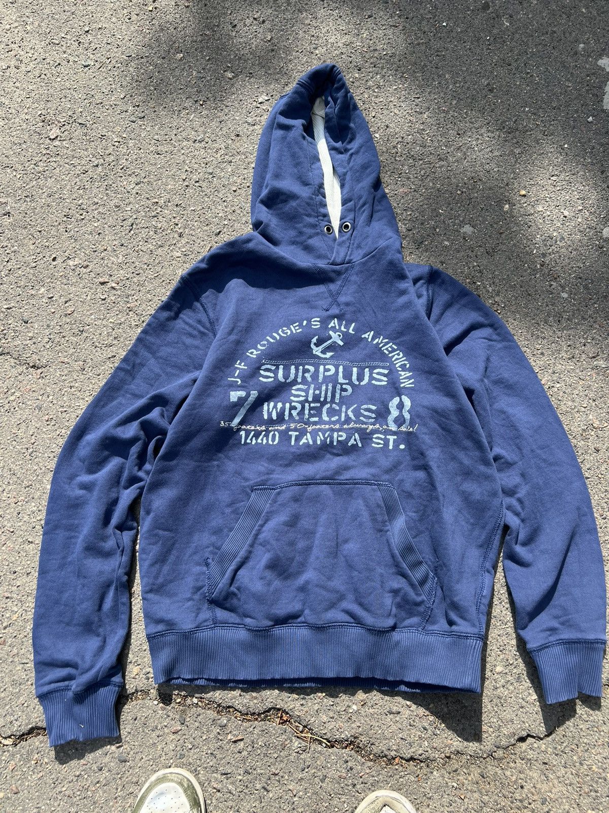H&M × Vintage Vintage Y2K H&M Surf Style Surplus Print Hoodie Size US M / EU 48-50 / 2 - 1 Thumbnail