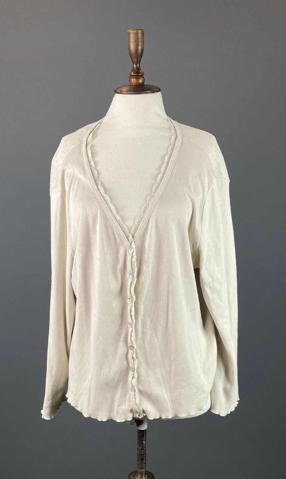 Designer Deerberg by Oska Ivory Button Down Sweater Size XXL 2XL Size XXL / US 16-18 / IT 52-54 - 1 Thumbnail
