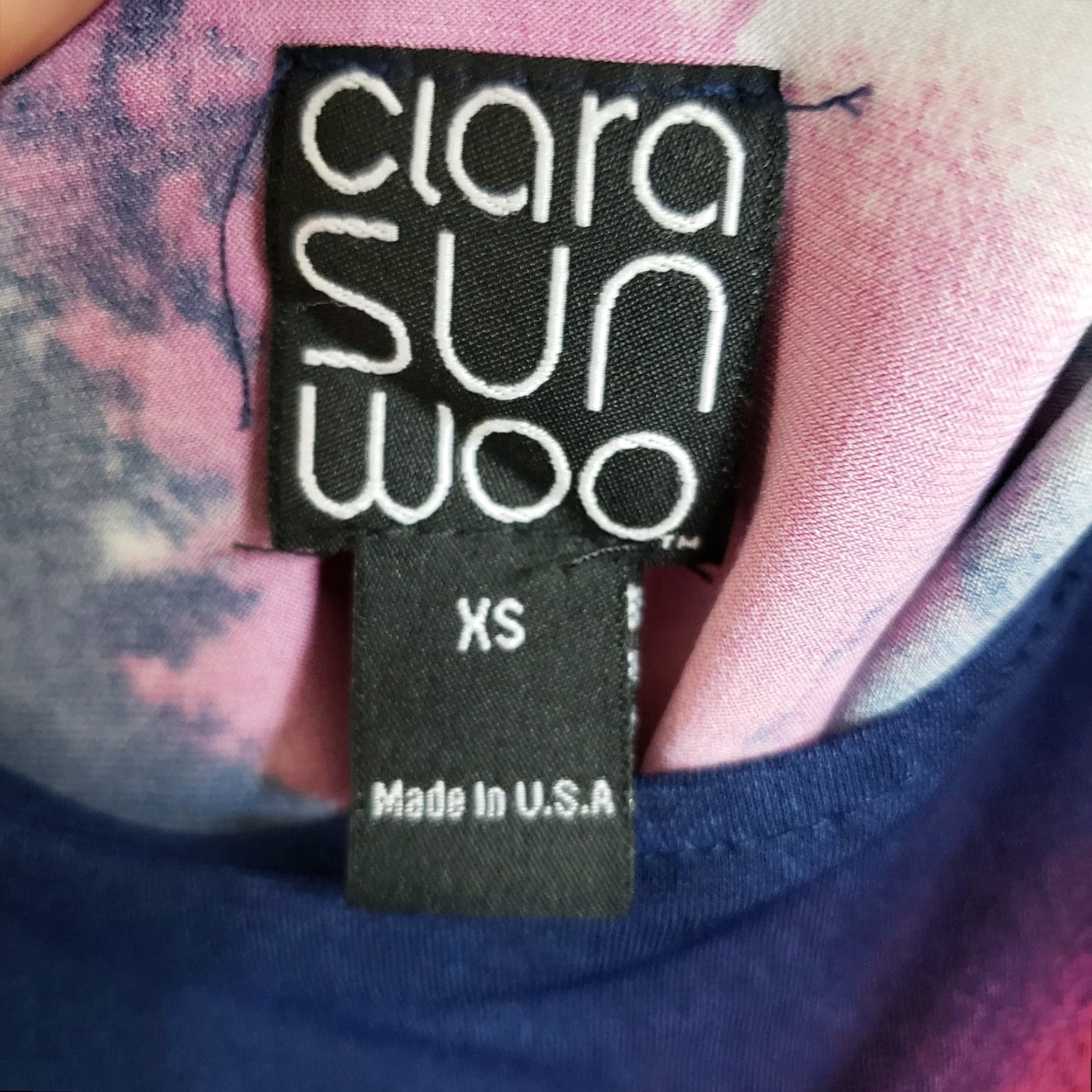 Vintage Clara Sun Woo Womens Blouse XS Blue 3/4 Sleeve Cold Shoulder Square Neck Pullover Regualr Size Womens Size XS / US 0-2 / IT 36-38 - 6 Thumbnail