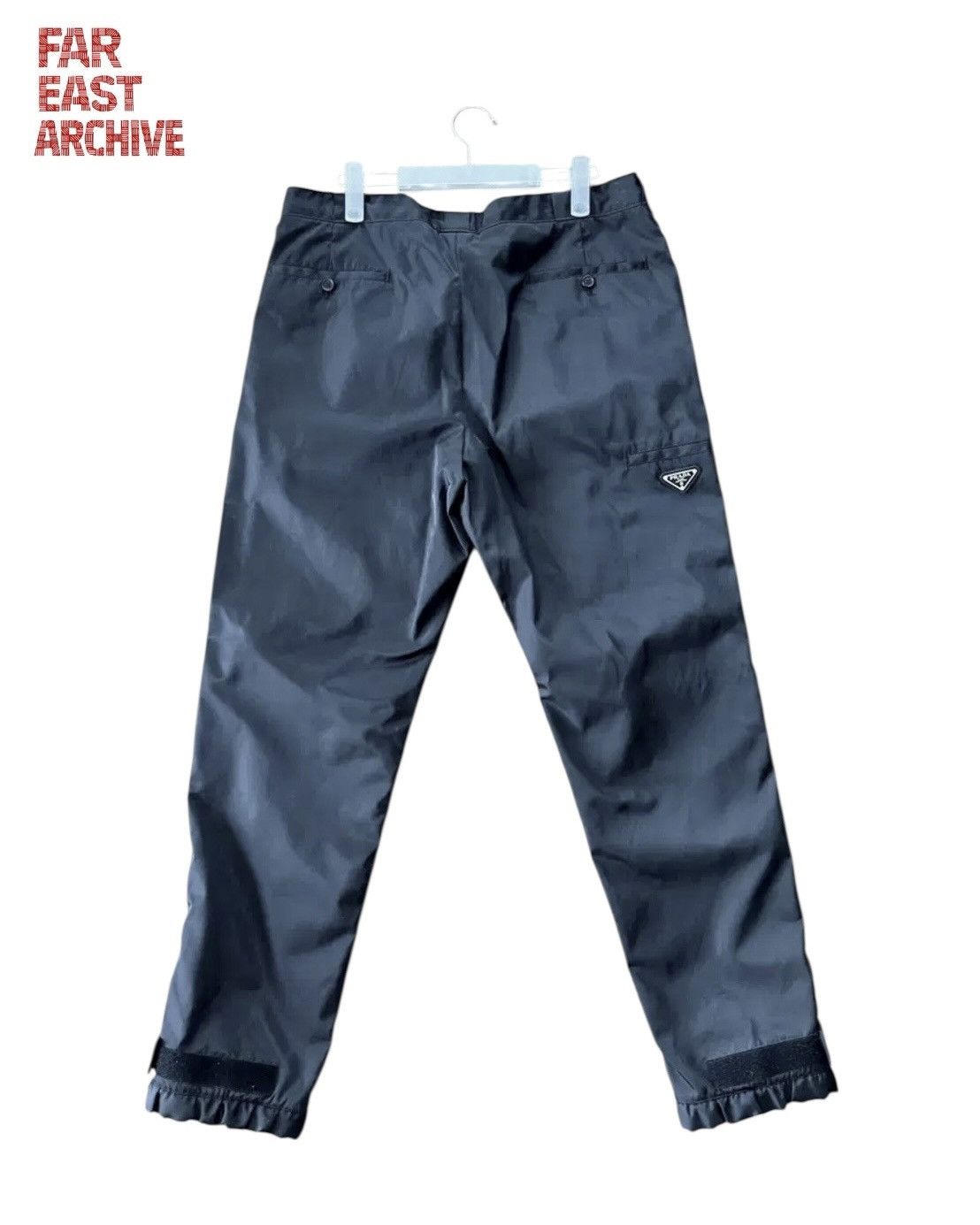 Prada Prada Re-Nylon Triangle Logo Track Pants Size US 36 / EU 52 - 1 Thumbnail