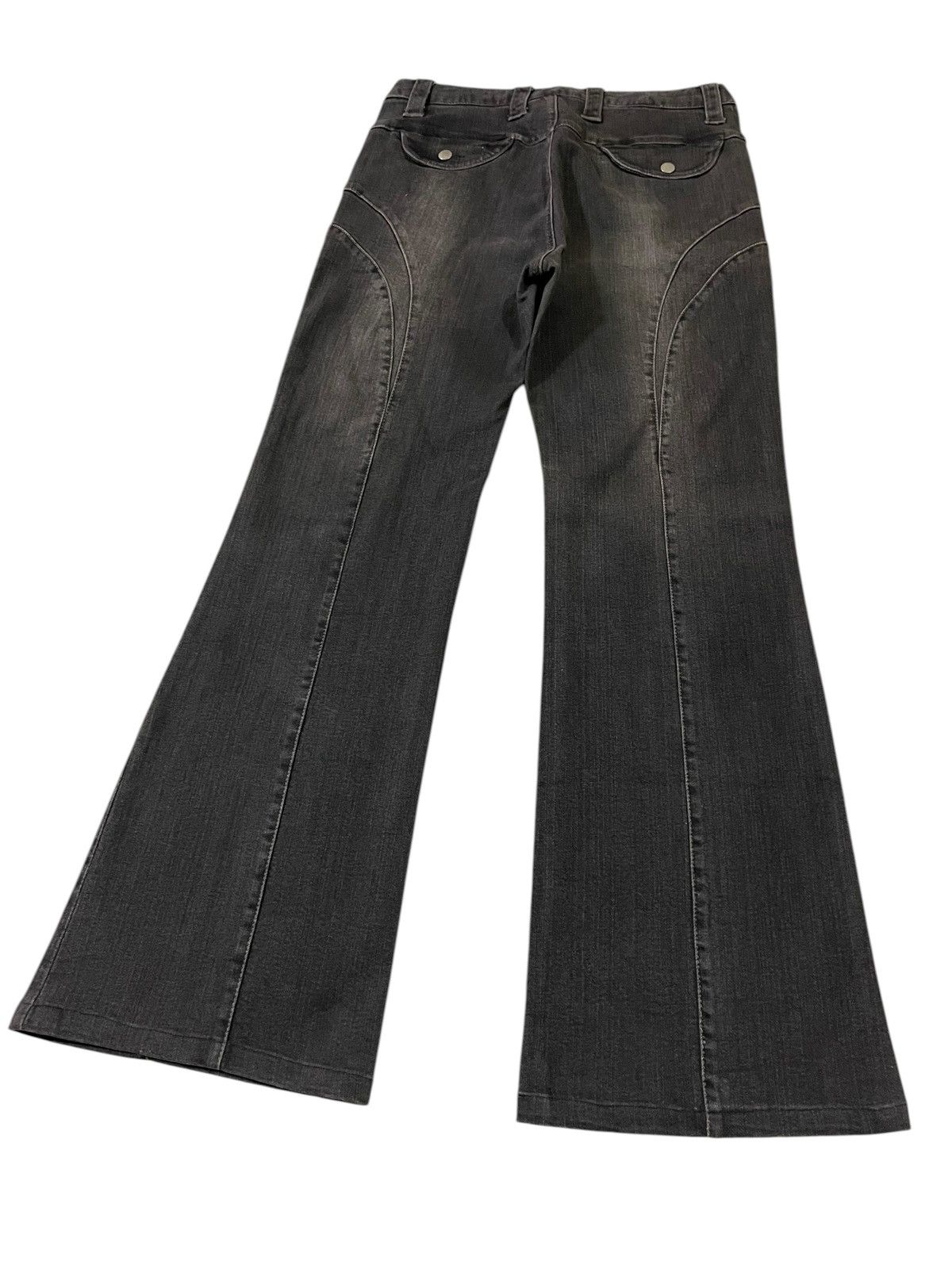 If Six Was Nine FLARED💥 Japan Nuovo Pintuck Archived Flare Jeans Size US 30 / EU 46 - 14 Thumbnail