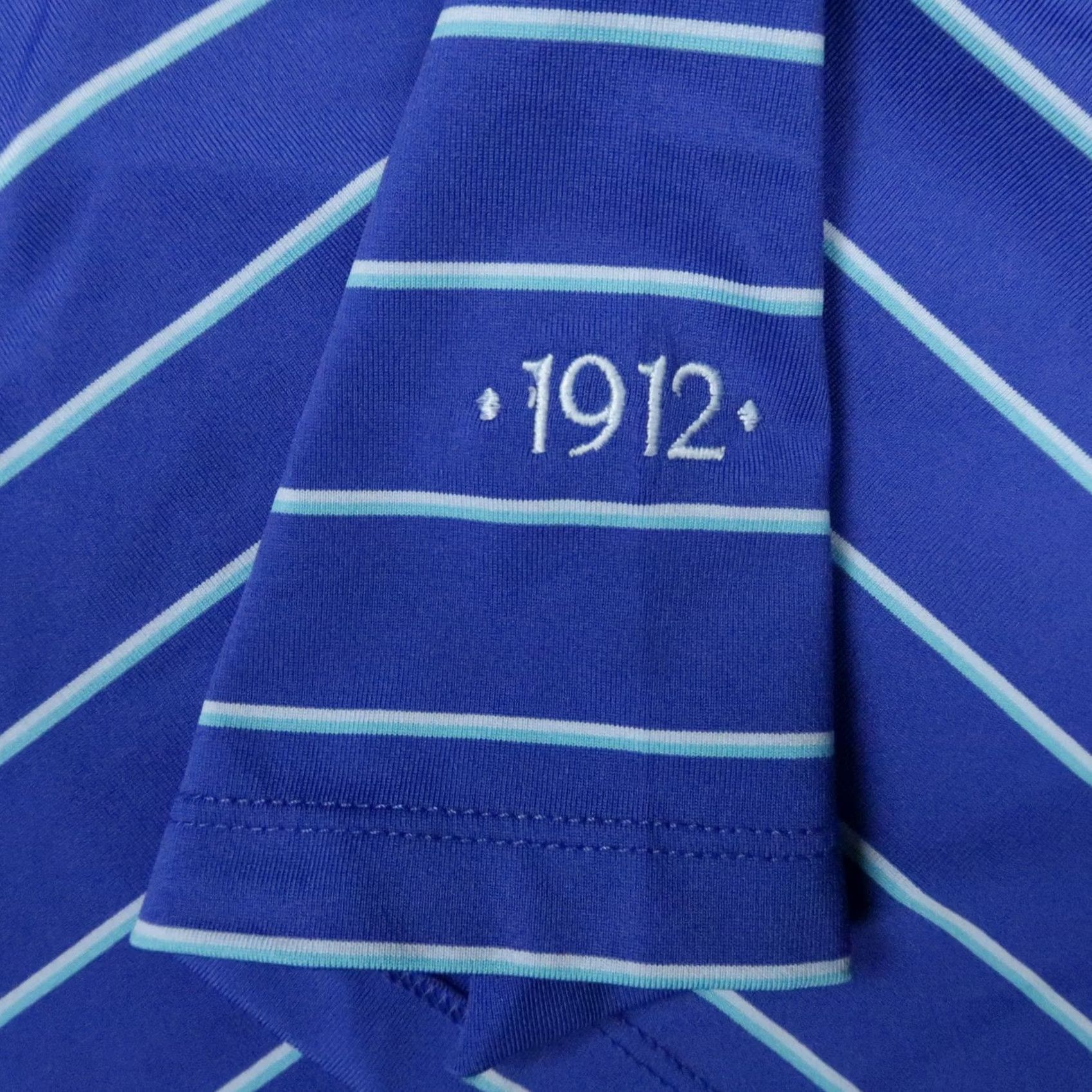 Vintage Greyson Polo Shirt Mens XL Blue Striped Short Sleeve Golf Moisture Wicking Athletic Stretch Polo Shirt Size US XL / EU 56 / 4 - 4 Thumbnail