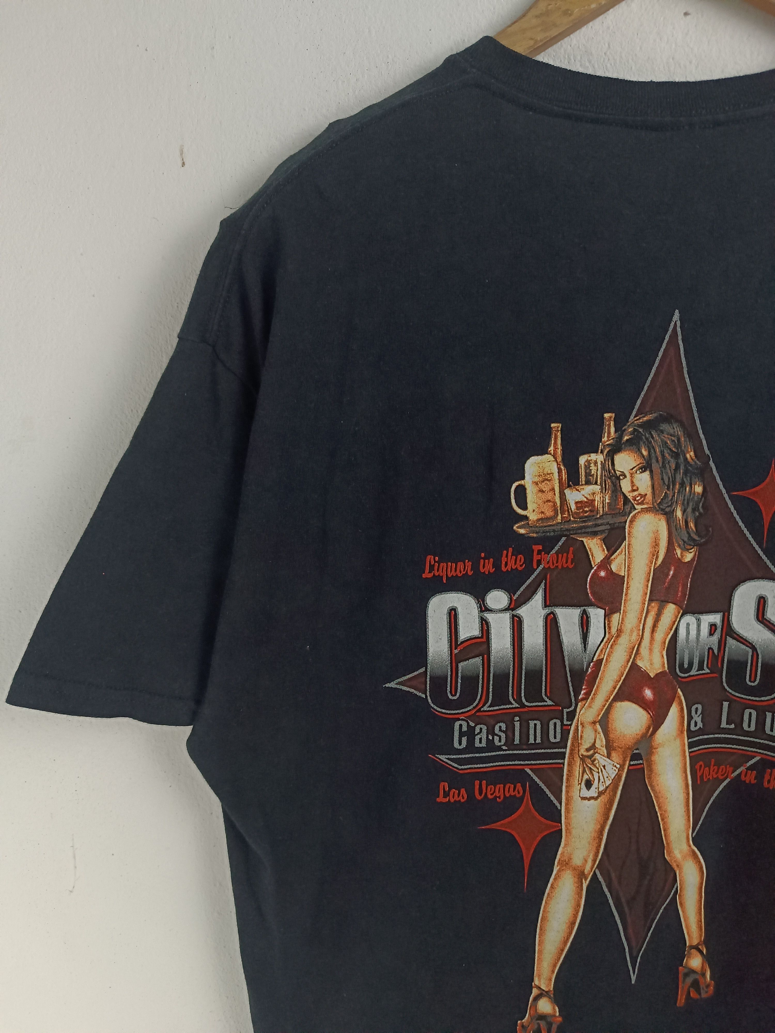 Other VINTAGE CITY OF SIN CASINO SEXY HUMOR RARE VEGAS GAME TEE Size US XL / EU 56 / 4 - 10 Thumbnail