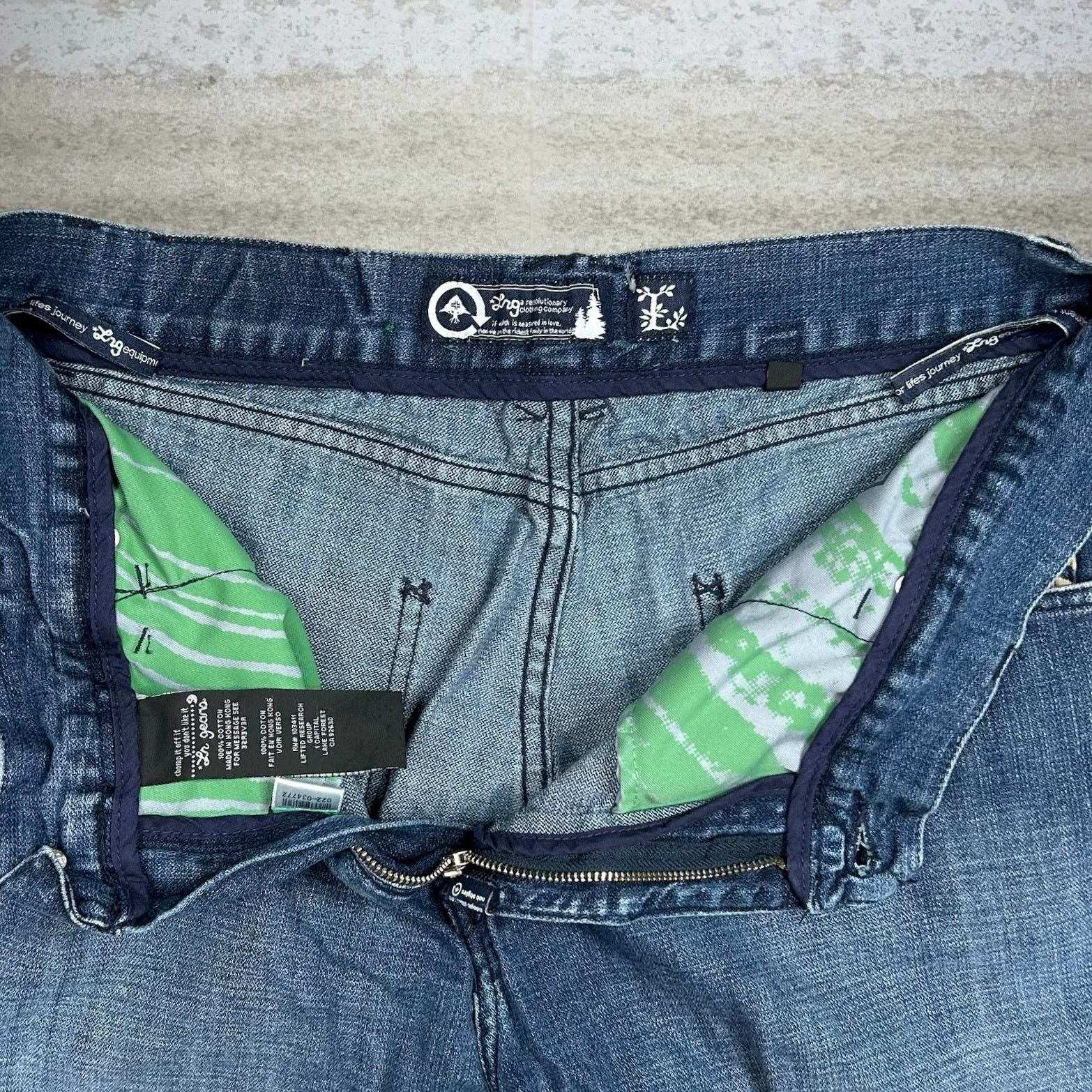 LRG Vintage Y2K LRG Skater Jeans 38x32 Baggy Wide Medium Wash Size US 38 / EU 54 - 4 Thumbnail