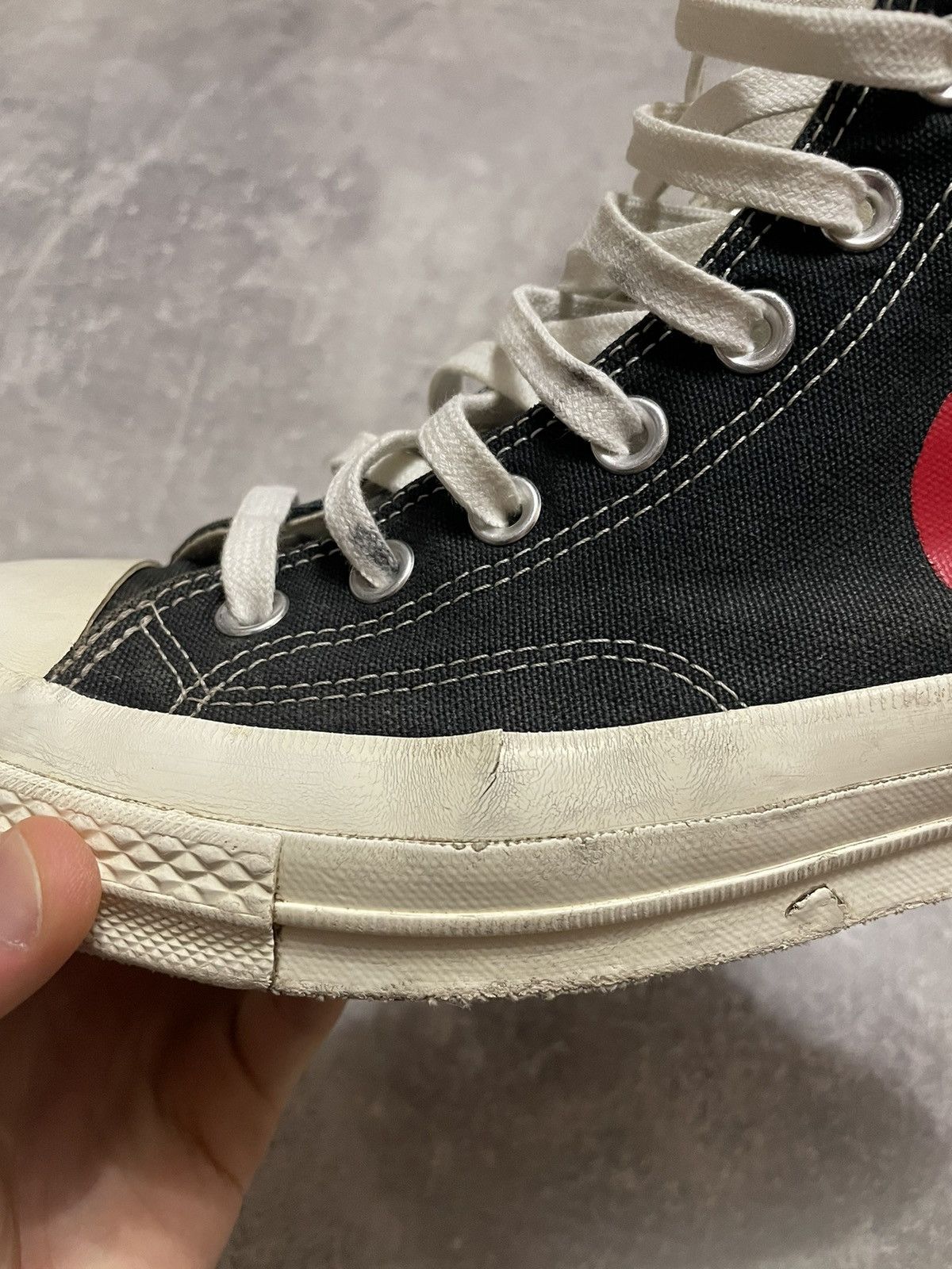 CDG by Comme des Garcons × Comme des Garcons × Converse Comme Des Garcons CDG PLAY x Converse Chuck Taylor High 42.5 Size US 9 / EU 42 - 14 Thumbnail