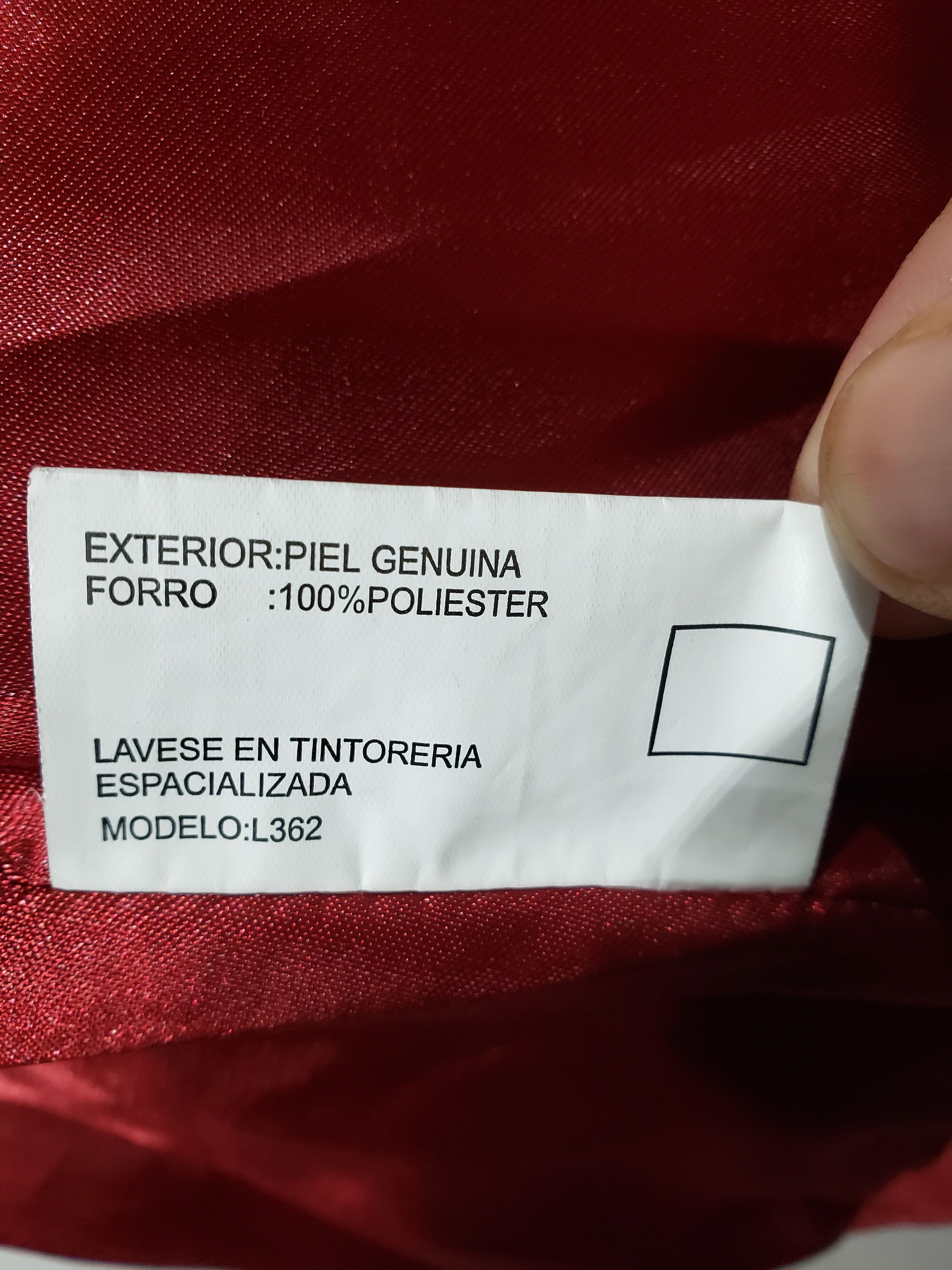 Uniqlo Women's burgundy leather jacket with a metal zipper. Size XXL / US 16-18 / IT 52-54 - 9 Thumbnail