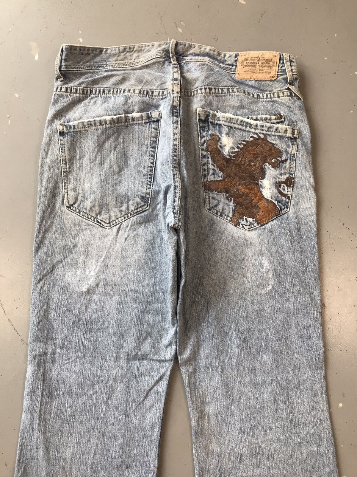 Express × Vintage Vintage express jeans distressed stitched denim Size US 38 / EU 54 - 11 Thumbnail