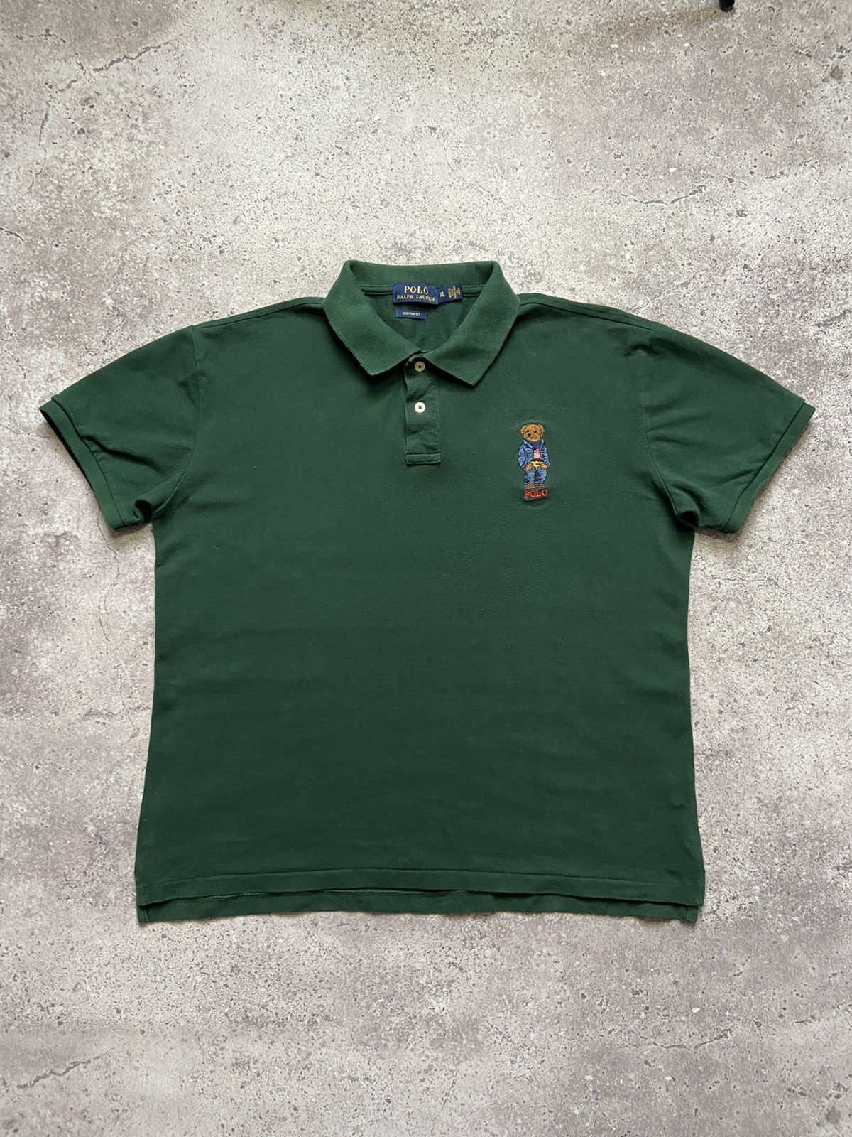 Polo Ralph Lauren Vintage Polo Bear Ralph Lauren Men Polo Tee Size US XL / EU 56 / 4 - 1 Thumbnail