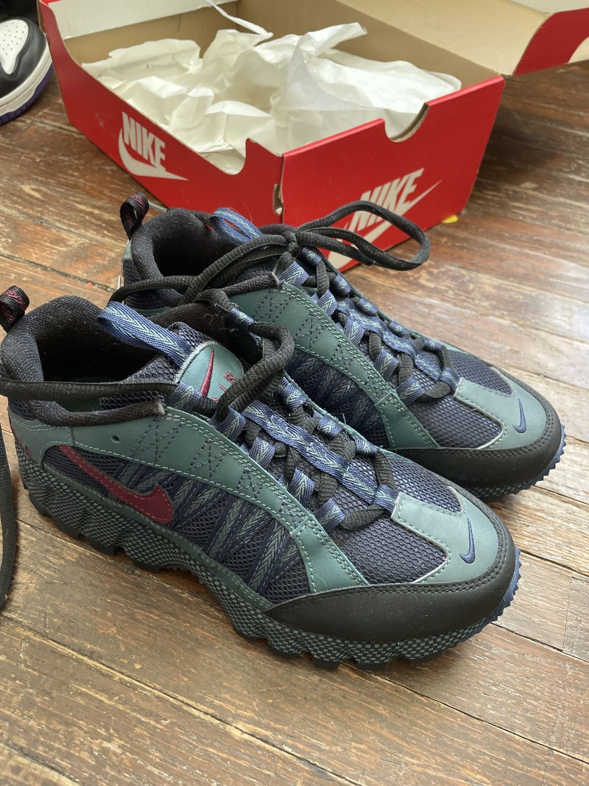 image of Nike Air Humara Navy/grey/green Never Worn Shoes, Men's (Size 5)