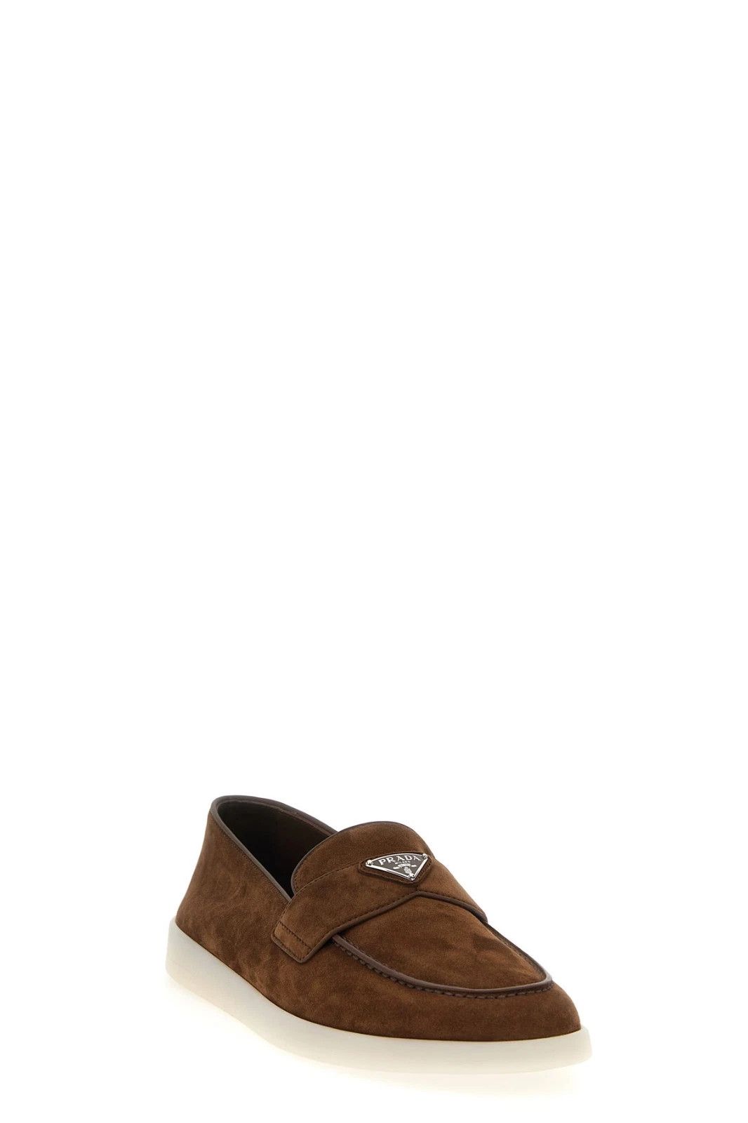 Prada PRADA Cocoa Brown Suede Loafers New & Authentic Size US 5.5 / EU 38 - 2 Thumbnail