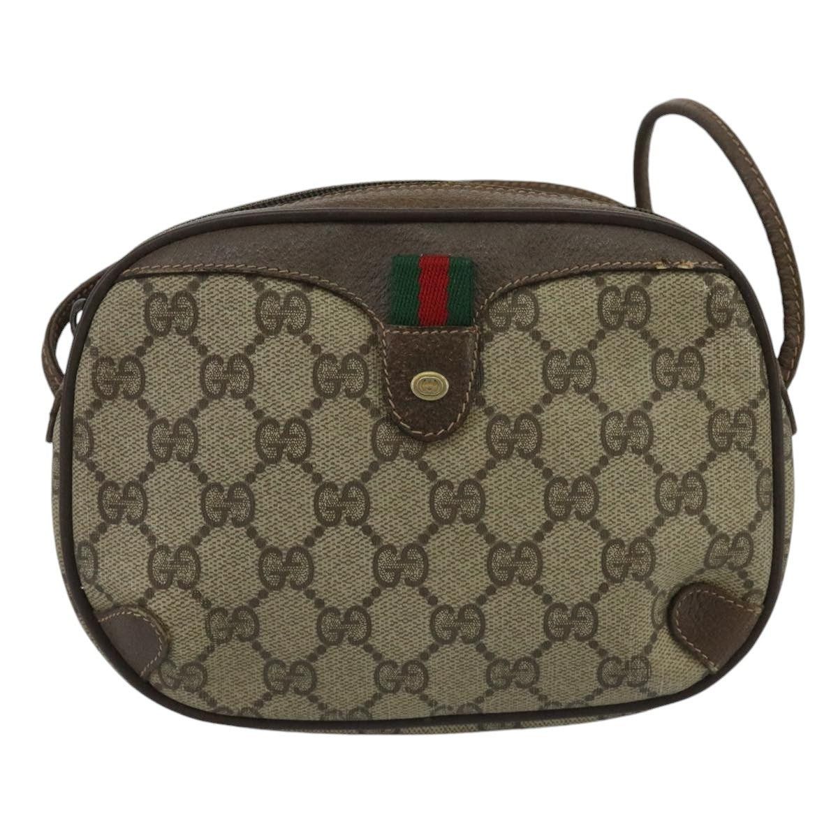 Gucci GUCCI GG Supreme Web Sherry Line Shoulder Bag Pvc Beige 89 Size ONE SIZE - 2 Thumbnail
