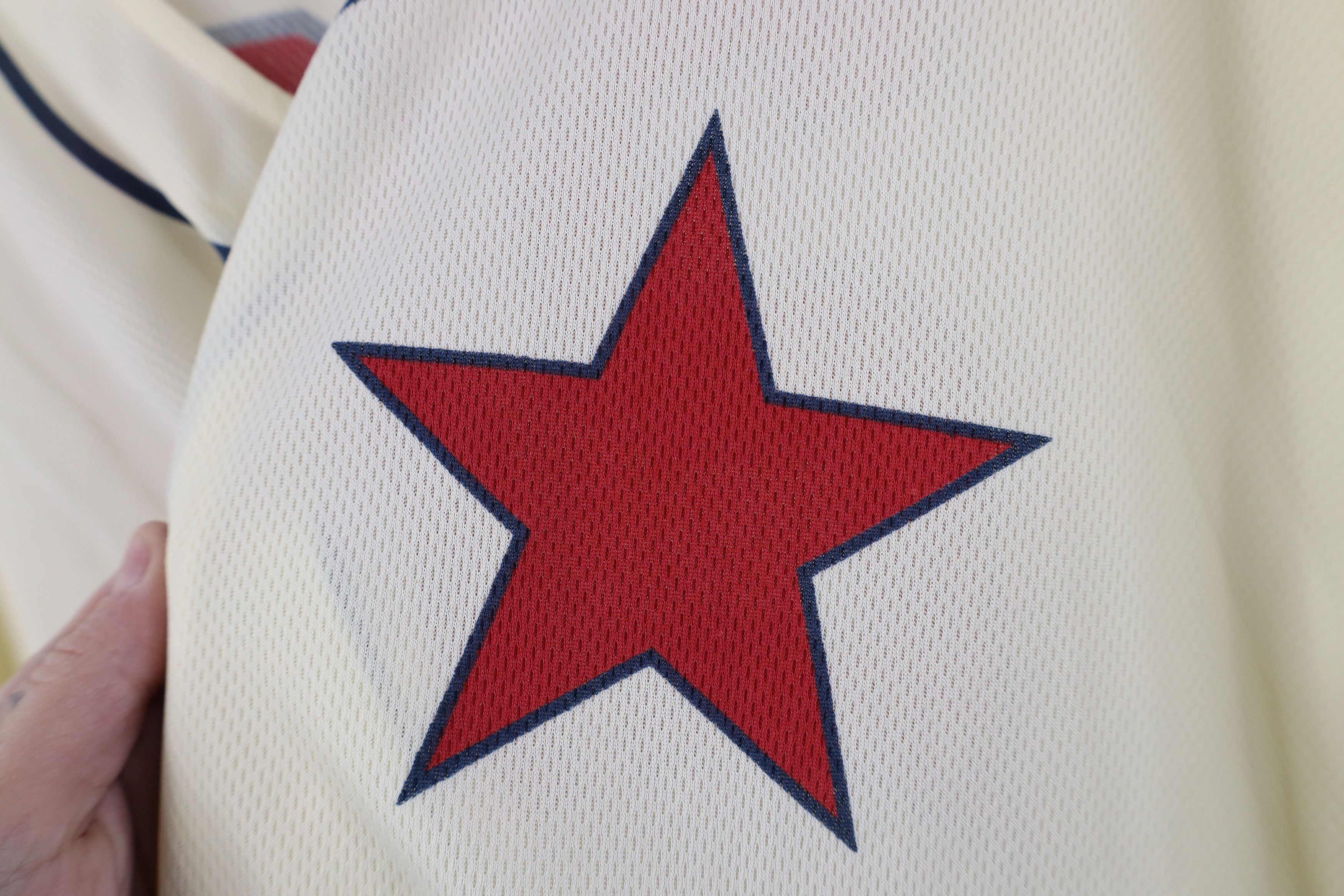 Vintage Vintage Y2K Negro League Detroit Stars Baseball Jersey Cream Size US XXL / EU 58 / 5 - 5 Thumbnail