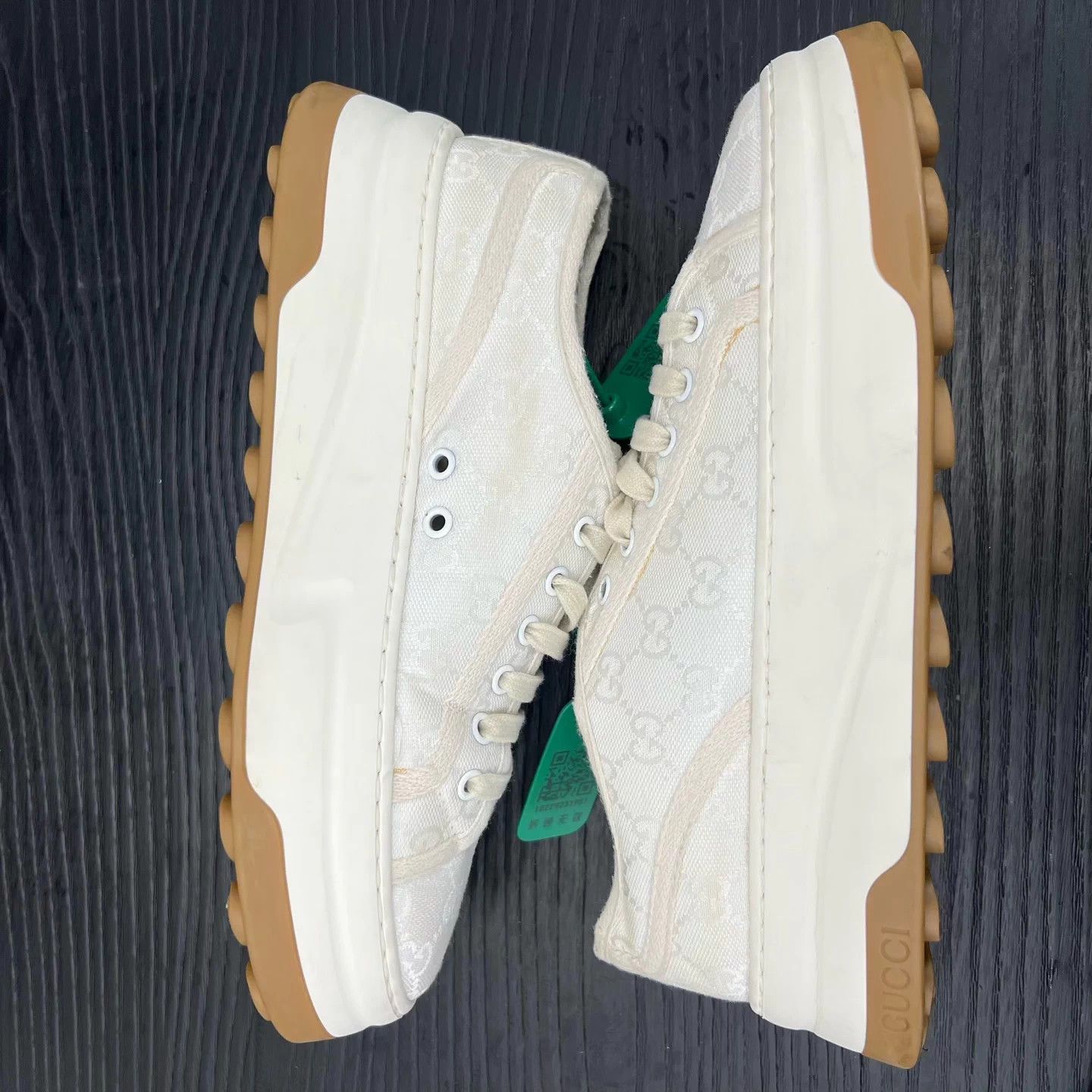 Gucci Gucci All Over Print Platform Sneakers Men's 41.5 Mint Box Size US 8.5 / EU 41-42 - 3 Thumbnail