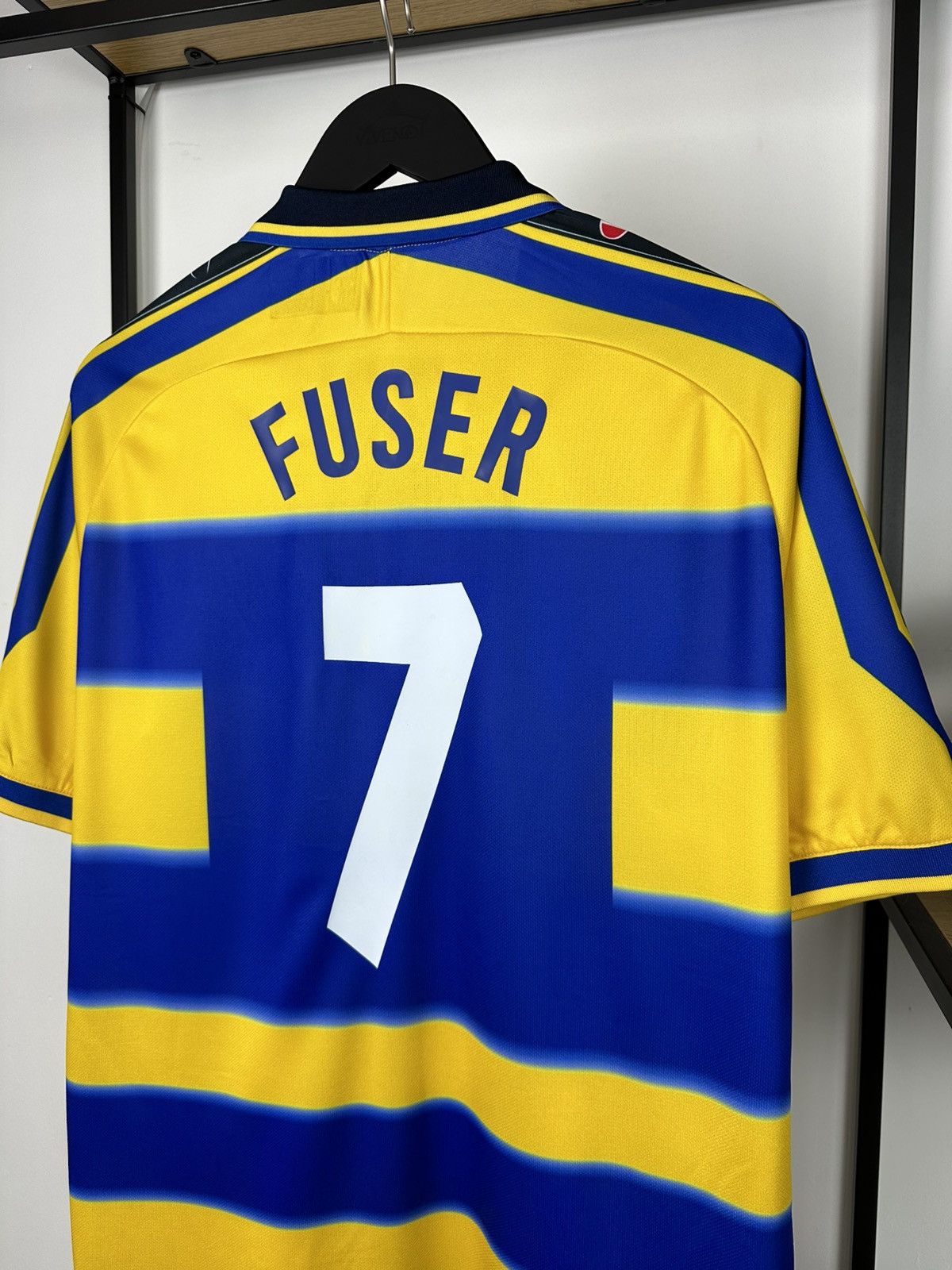 Champion AC Parma #7 Fuser 1999-00 Home Jersey Football Shirt Soccer Size US XXL / EU 58 / 5 - 14 Thumbnail