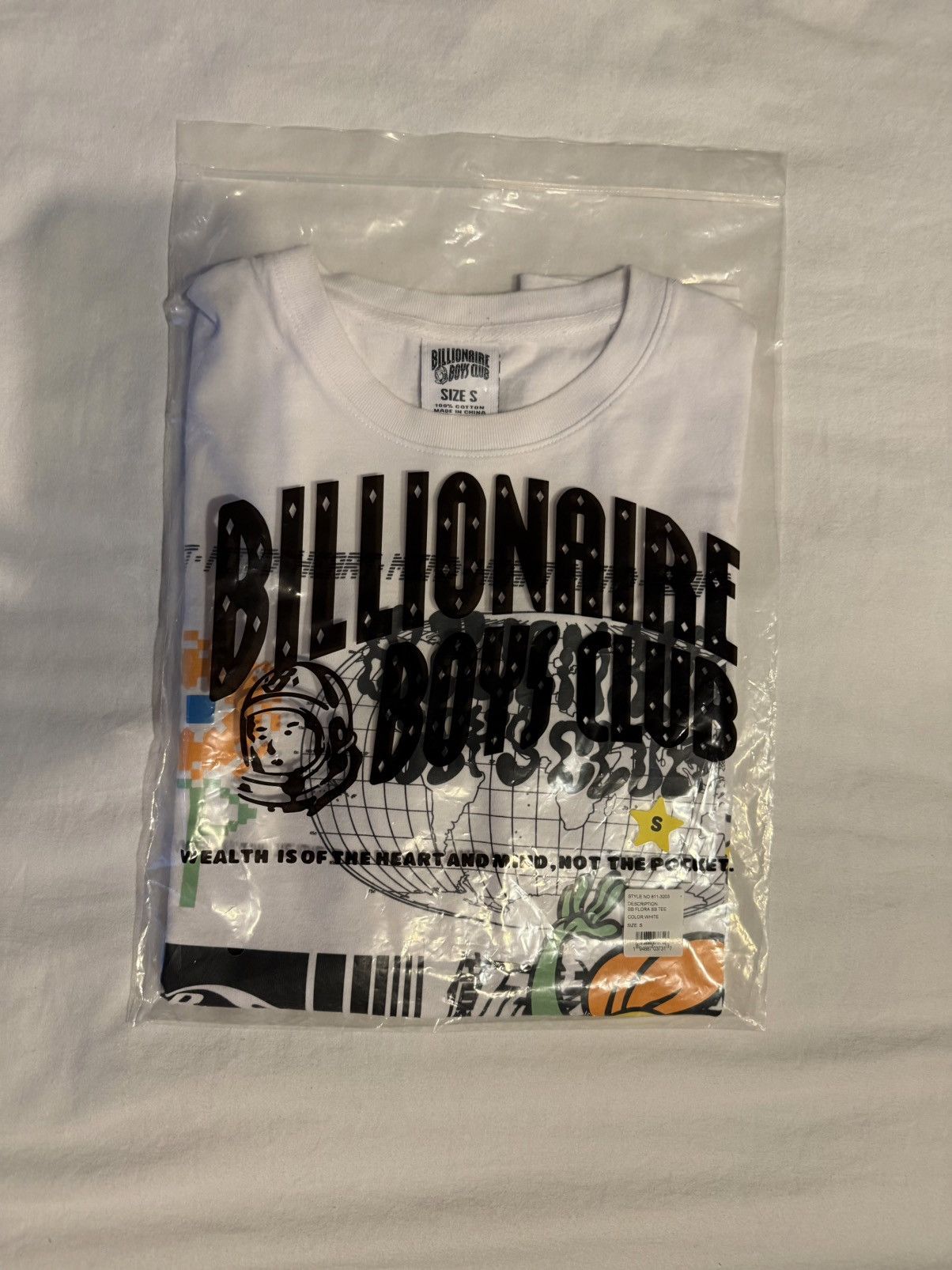Billionaire Boys Club Billionaire Boys Club BB Flora White Graphic Logo Cotton Size US S / EU 44-46 / 1 - 5 Thumbnail