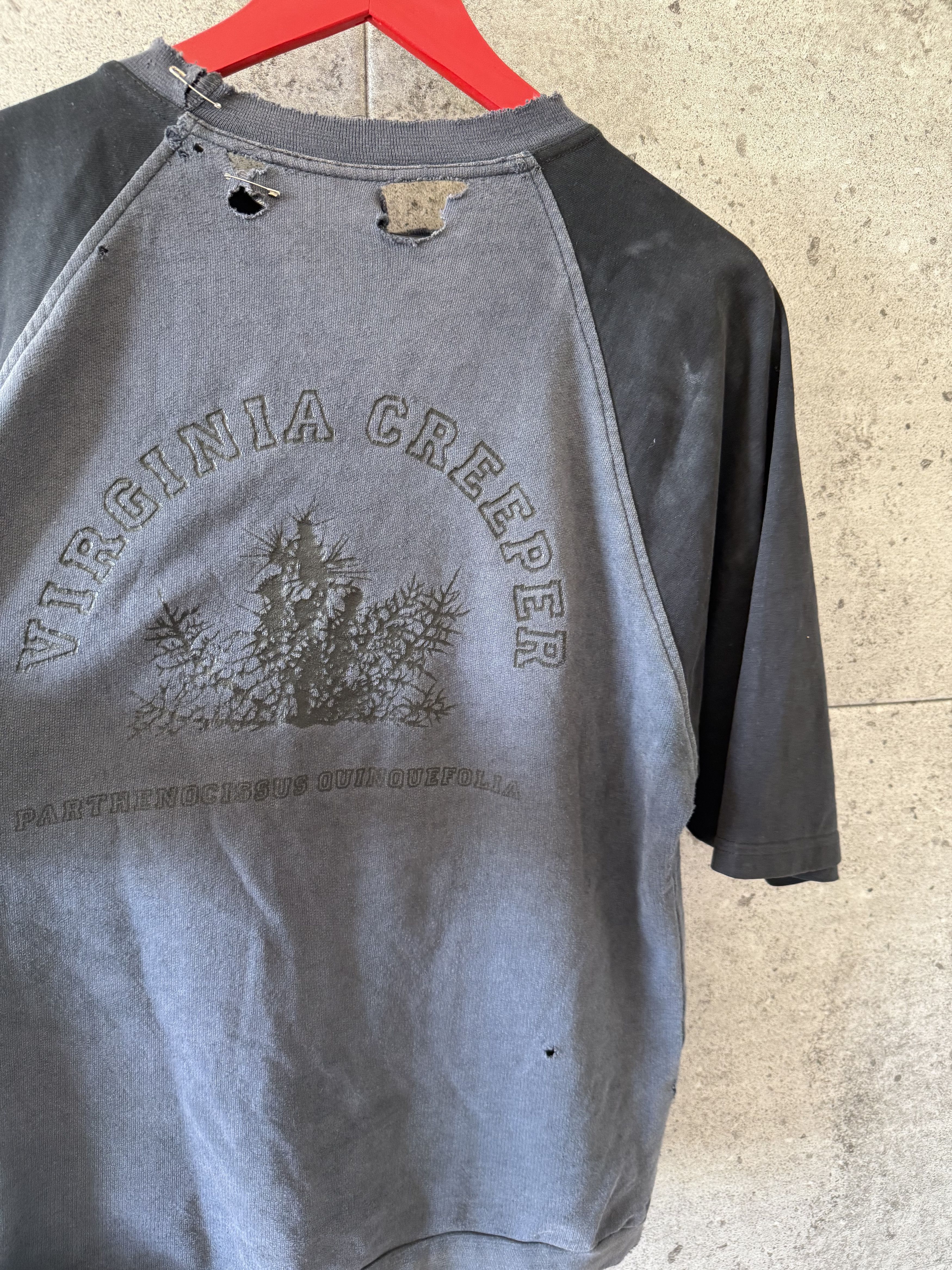 Raf Simons Raf Simons og Virginia creeper thrashed raglan t shirt Size US M / EU 48-50 / 2 - 10 Thumbnail