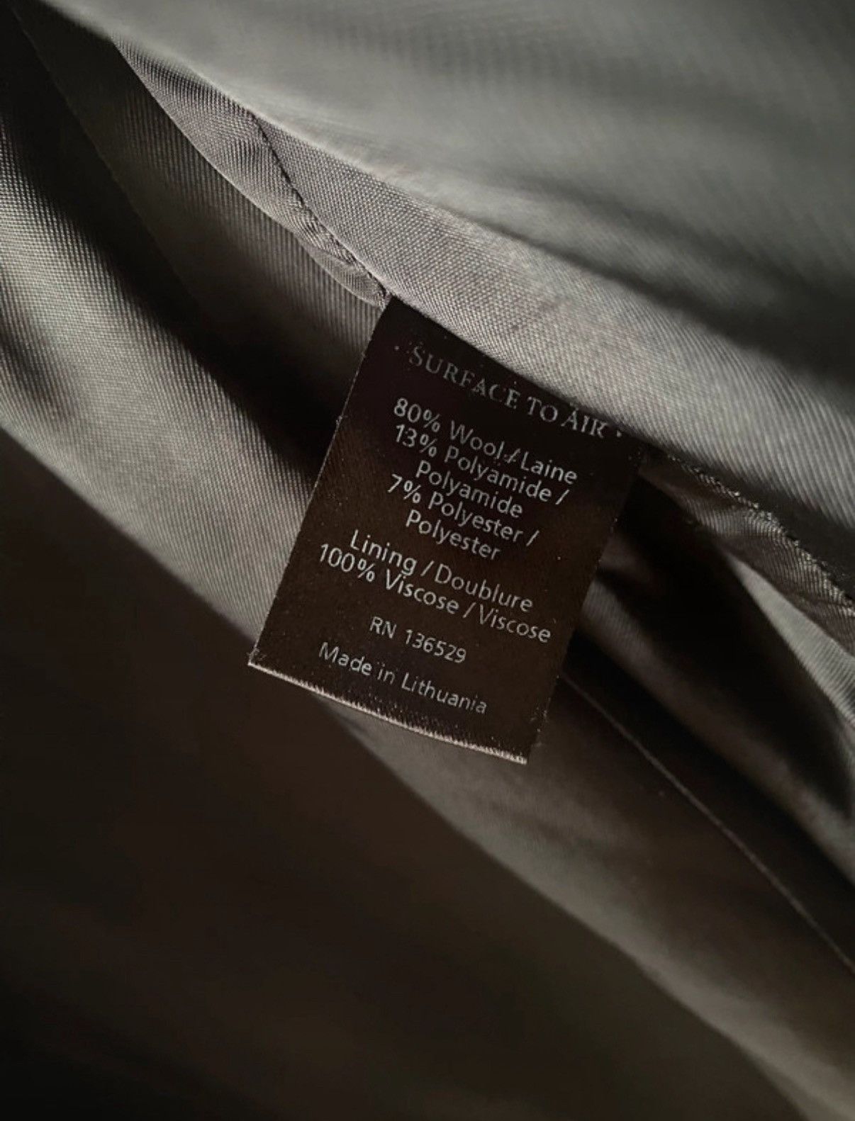 Surface To Air Tailored Surface To Air Coat Size US M / EU 48-50 / 2 - 4 Thumbnail