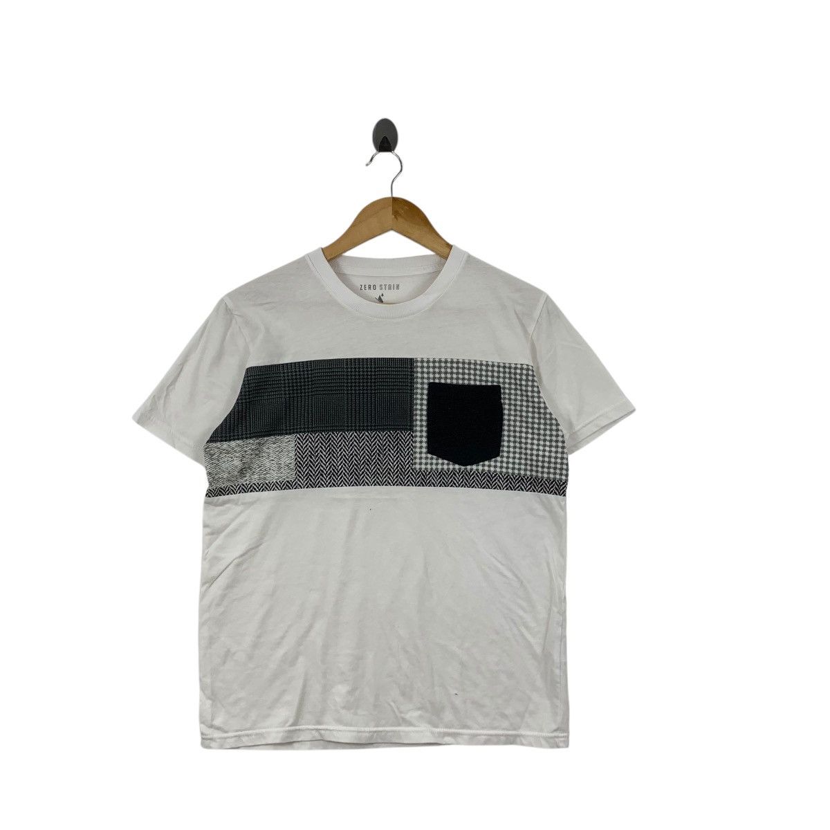Other ZERO STAIN HERRINGBONE Houndstooth Pocket Tee Shirt Top Size US M / EU 48-50 / 2 - 3 Thumbnail