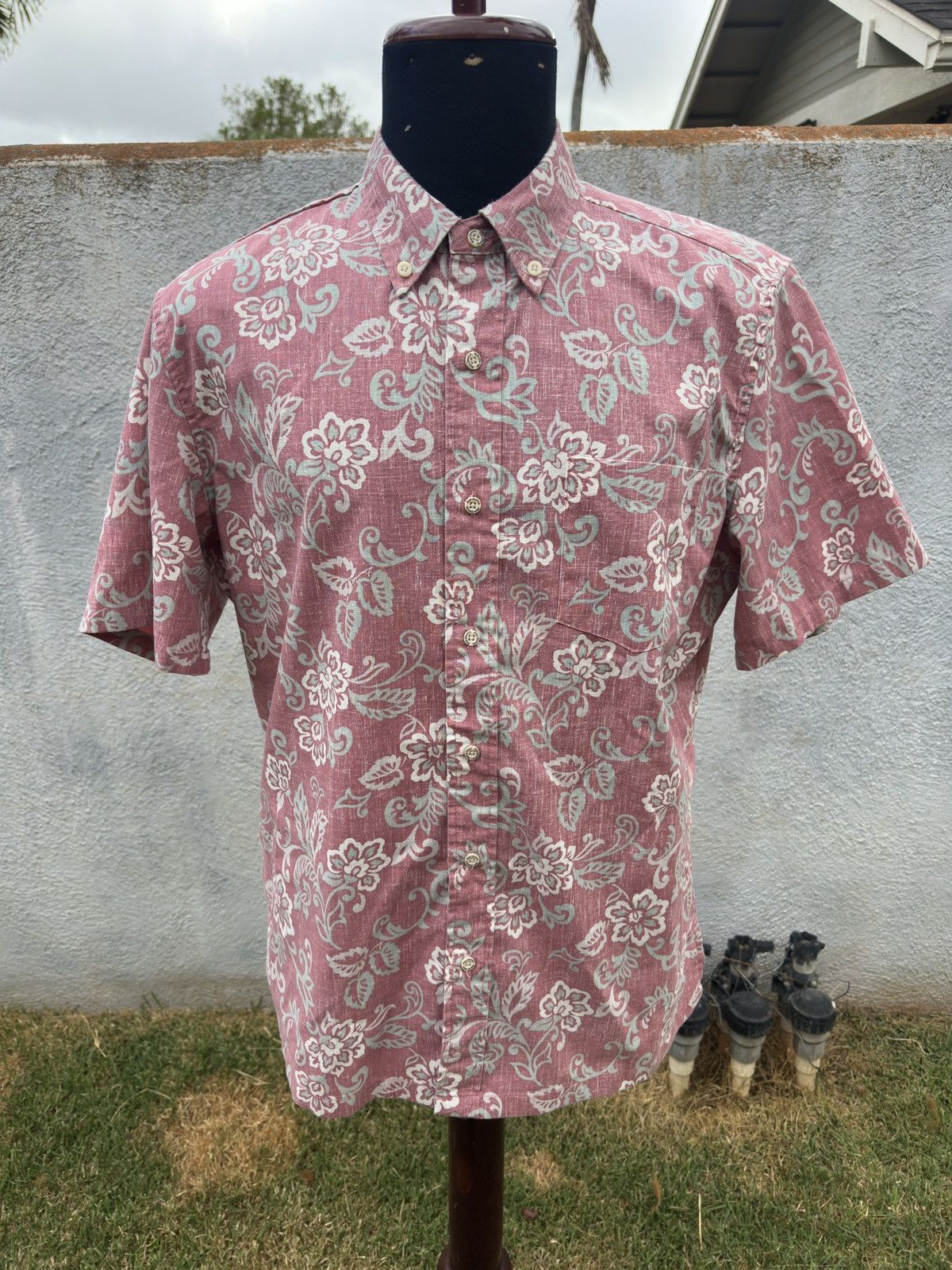 Reyn Spooner PreOwned Reyn Spooner Hawaiian Shirt Pink Men's M Size US M / EU 48-50 / 2 - 1 Thumbnail
