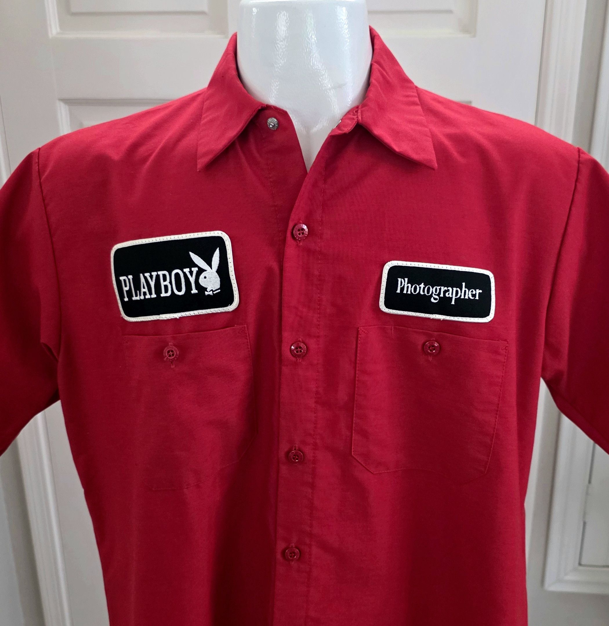 Playboy Playboy Bunny Photographer short sleeve button up Vintage US Size US L / EU 52-54 / 3 - 2 Thumbnail