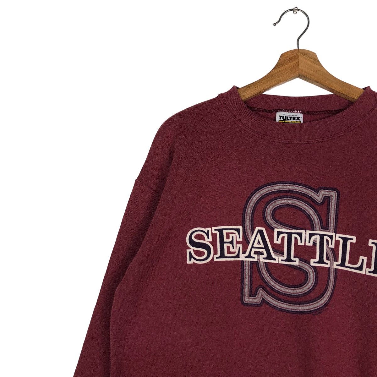 Vintage 🔥Vintage Sweatshirt Crewneck Seattle Tultex USA Size US M / EU 48-50 / 2 - 7 Thumbnail