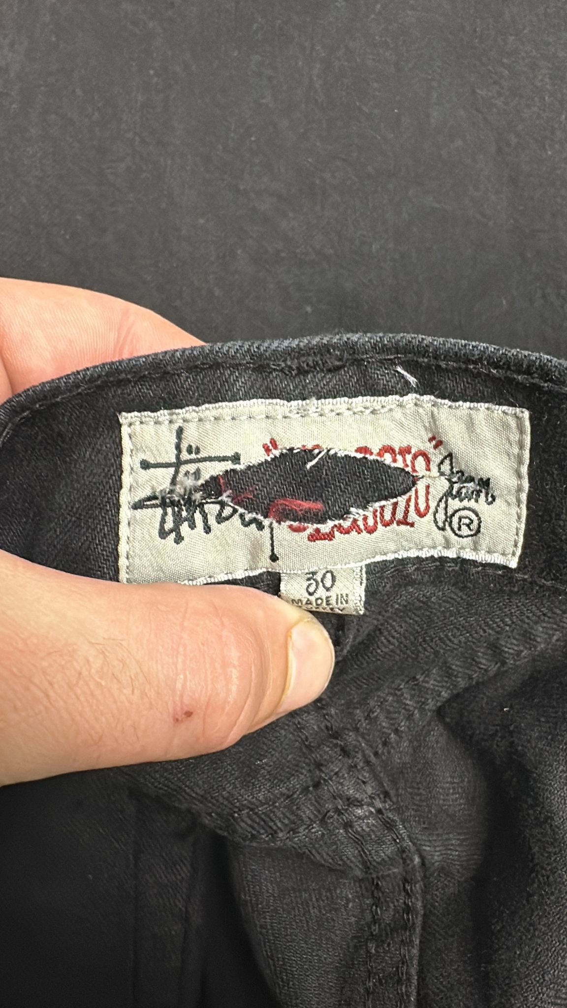 Stussy × Vintage Stüssy Classic Jean Black Size 30 Size US 30 / EU 46 - 7 Thumbnail