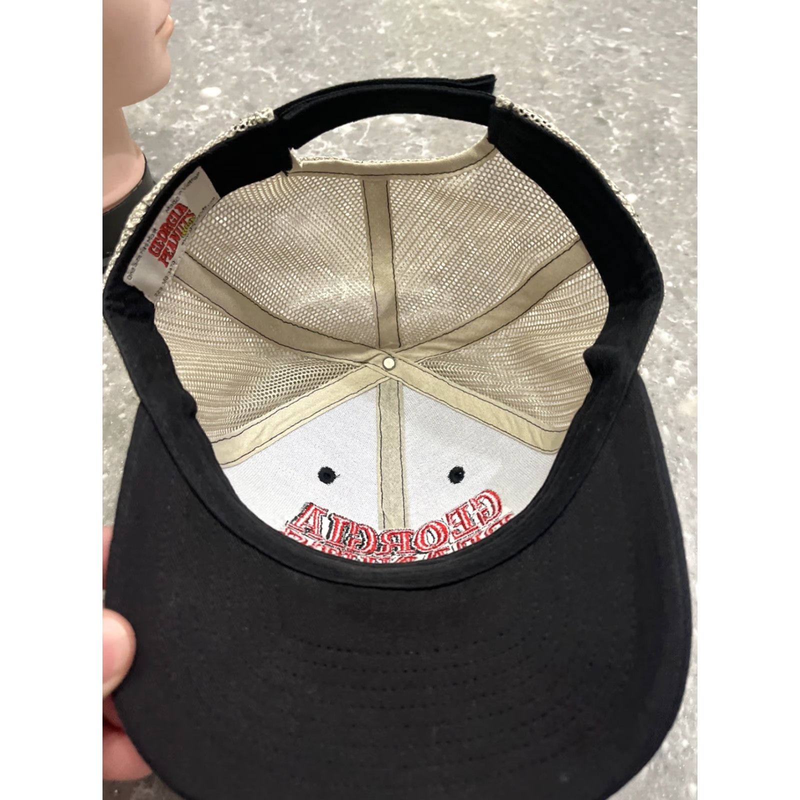 Peanuts Georgia Peanuts Black Beige Baseball Cap Adult One Size Unisex Adjustable Trucker Hat Cap Quality Performance Headwear Men Women Boys Girls Size ONE SIZE - 5 Thumbnail