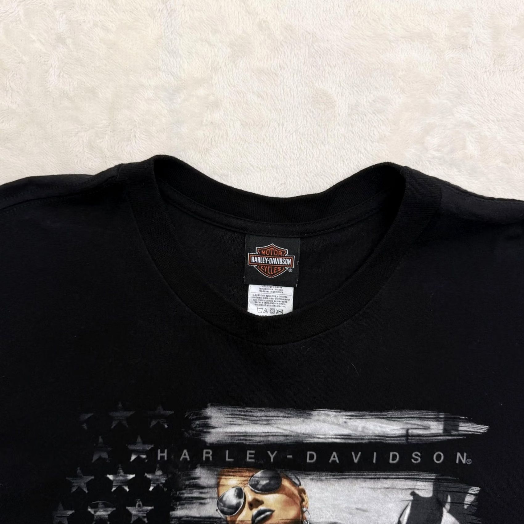 Harley Davidson Harley-Davidson American Dream Babe Shirt Mens XL Black War Horse Ocala Graphic T-Shirt Short Sleeve Crew Neck Logo 90s? Size US XL / EU 56 / 4 - 3 Thumbnail