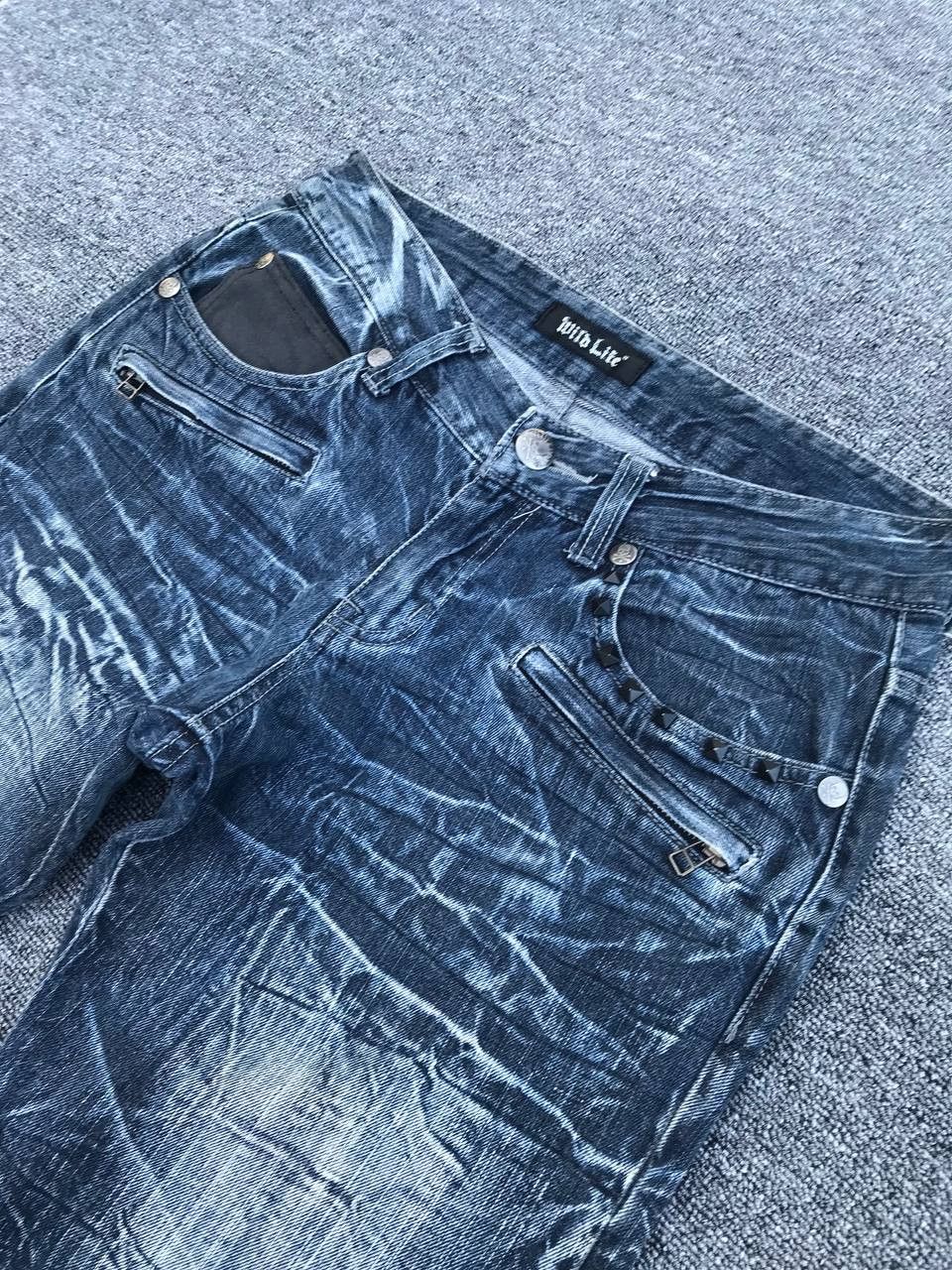 Japanese Brand JAPAN Wildlife Skulls mastermind CRACK SHATTERED GLASS Wash Size US 29 - 10 Thumbnail