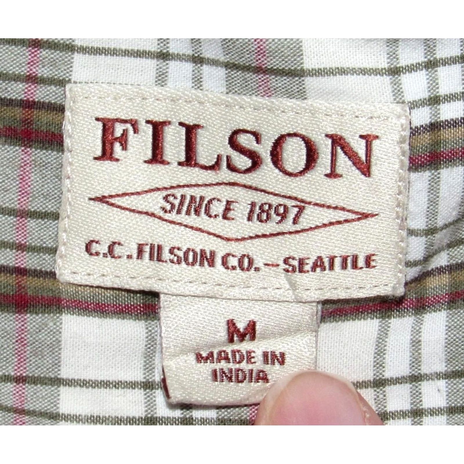 Filson FILSON Brown Plaid Long Sleeve Shirt Medium Size US M / EU 48-50 / 2 - 3 Thumbnail