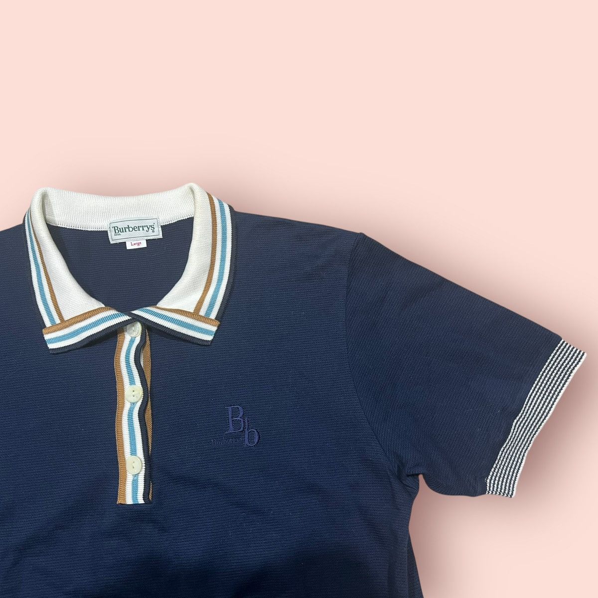 Burberry VINTAGE BURBERRYS REED RINGER CROP POLO SHIRT Size US M / EU 48-50 / 2 - 7 Thumbnail