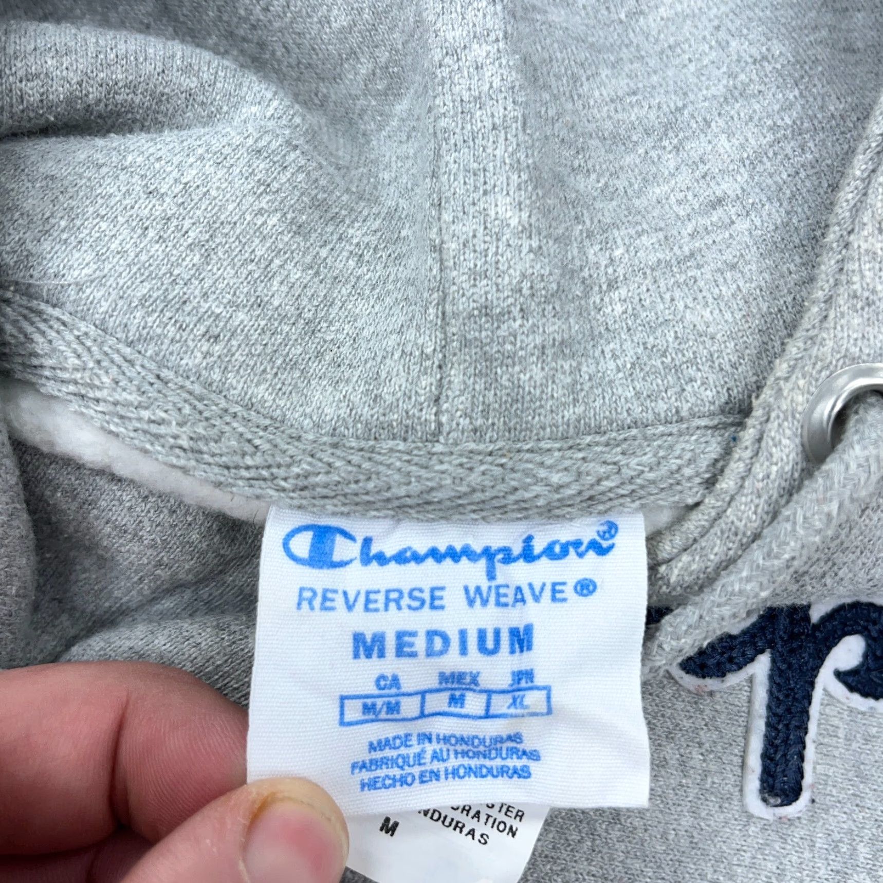 Champion Champion Hoodie Men Medium Gray Reverse Weave Sweatshirt SweaterRetro Heavy A5 Size US M / EU 48-50 / 2 - 2 Thumbnail