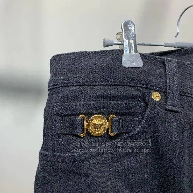 Versace Versace Black Denim Casual Pants for Men . Size US 44 / EU 60 - 2 Thumbnail