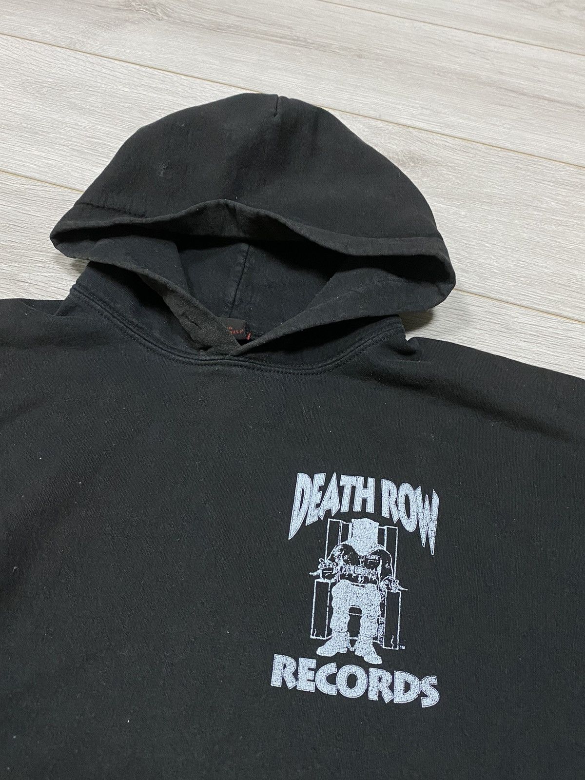 Vintage Death Row records vintage fade hoodie big print Size US L / EU 52-54 / 3 - 6 Thumbnail